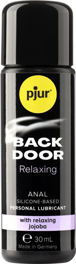 Pjur Back Door Relaxing Anal Lube - Silicone-Based, Long-Lasting Water-Resistant Sex Lubricant with Jojoba Oil for Smooth Preparation - Intimate Gel for Couples & Solo Play - Perfect for Anal Sex, Massage & Sensual Exploration (30ml)