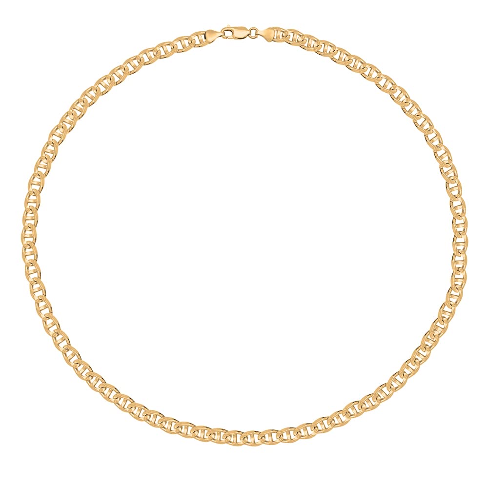 14K Solid Gold Italian Chain Figaro, Rope, Mariner, Box & Cuban Anklet for Women - 14K Yellow Gold Ankle Bracelet with Gift Box - Perfect for Gifts, Parties & Everyday Wear - Made in Italy