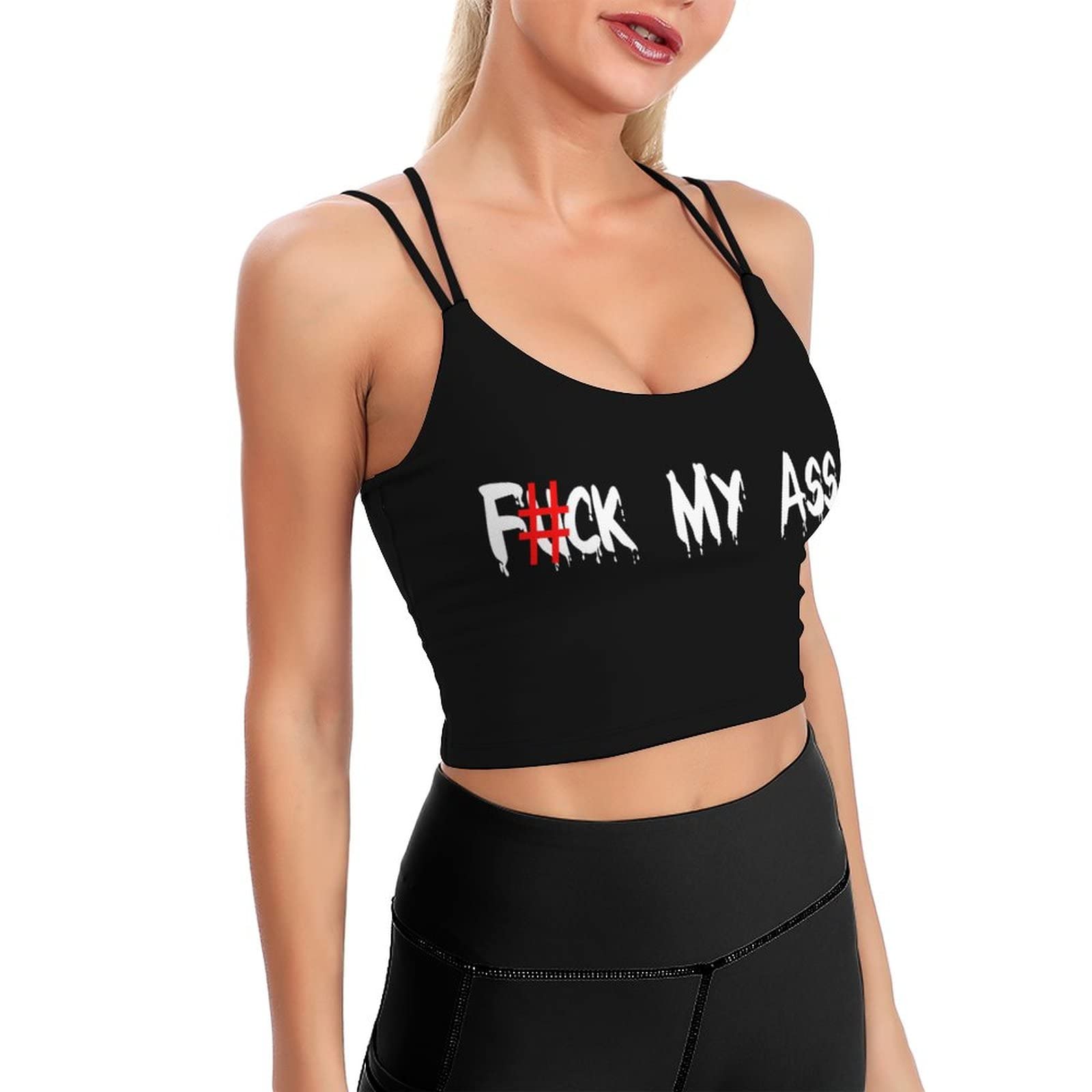 Women's Sports Bras for Yoga & Fitness - Padded Comfortable Sleeping Bras - Funny Gifts for Her - Perfect for Workouts, Lounge & Sleep