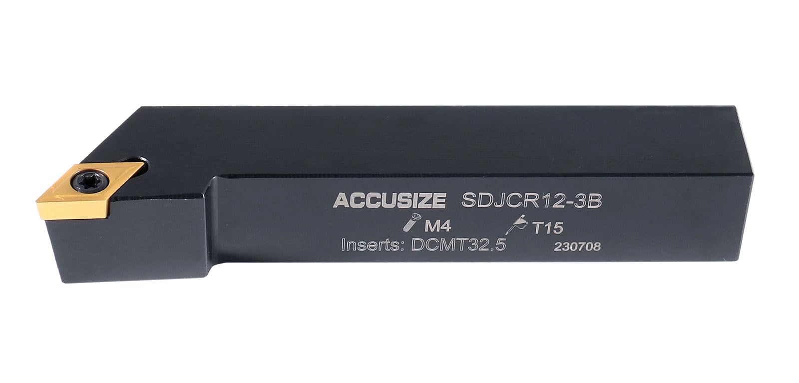 Accusize Industrial Tools 3/4'' Shank 7-Piece Indexable Carbide Turning Tool Set in Fitted Box (2387-2006) - Perfect for Metal Lathe Turning, Facing, and Grooving Operations