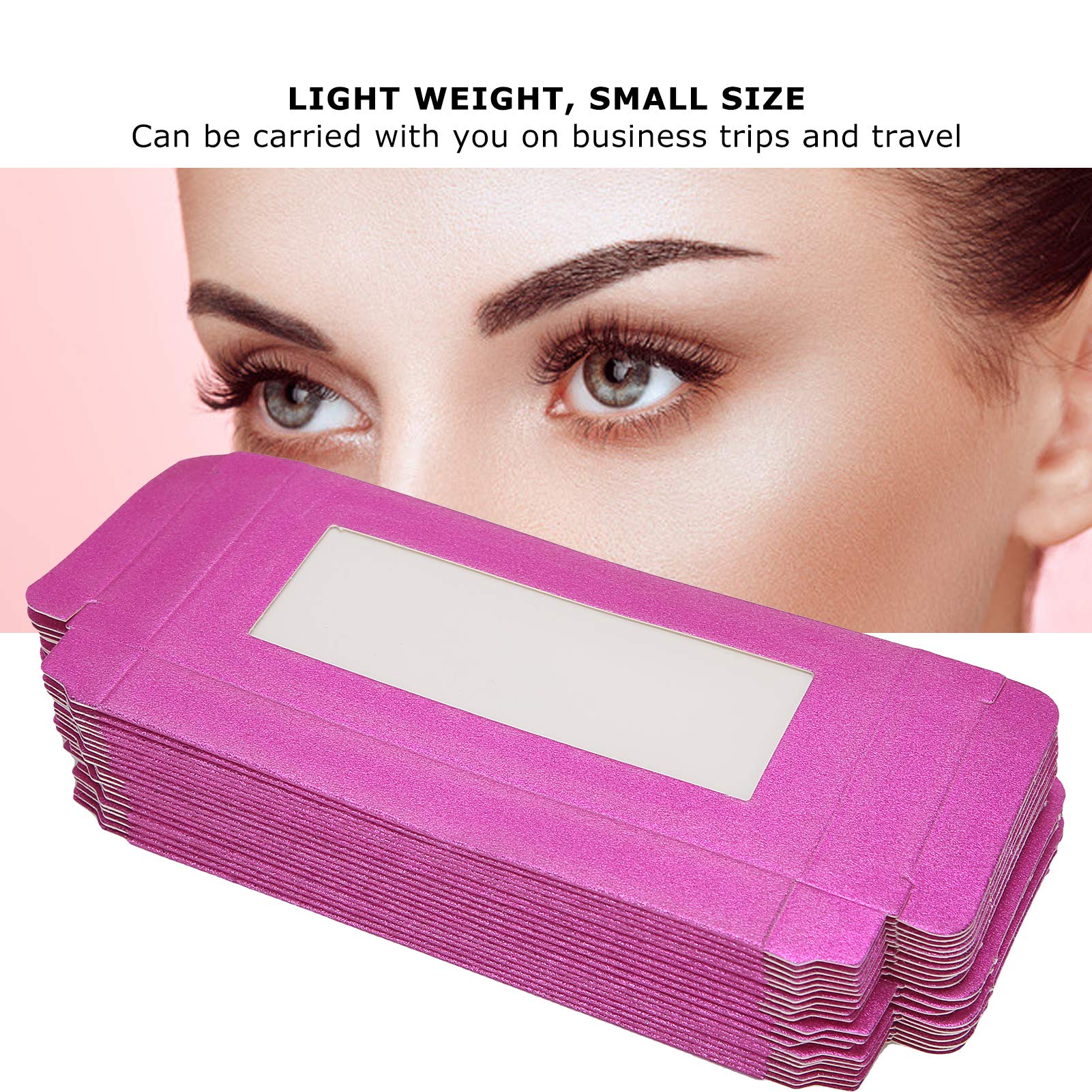 Premium Rose Red Eyelash Storage Box - Organize False Lashes for Makeup Artists & Women | Perfect for Salon, Travel & Home Makeup Organization