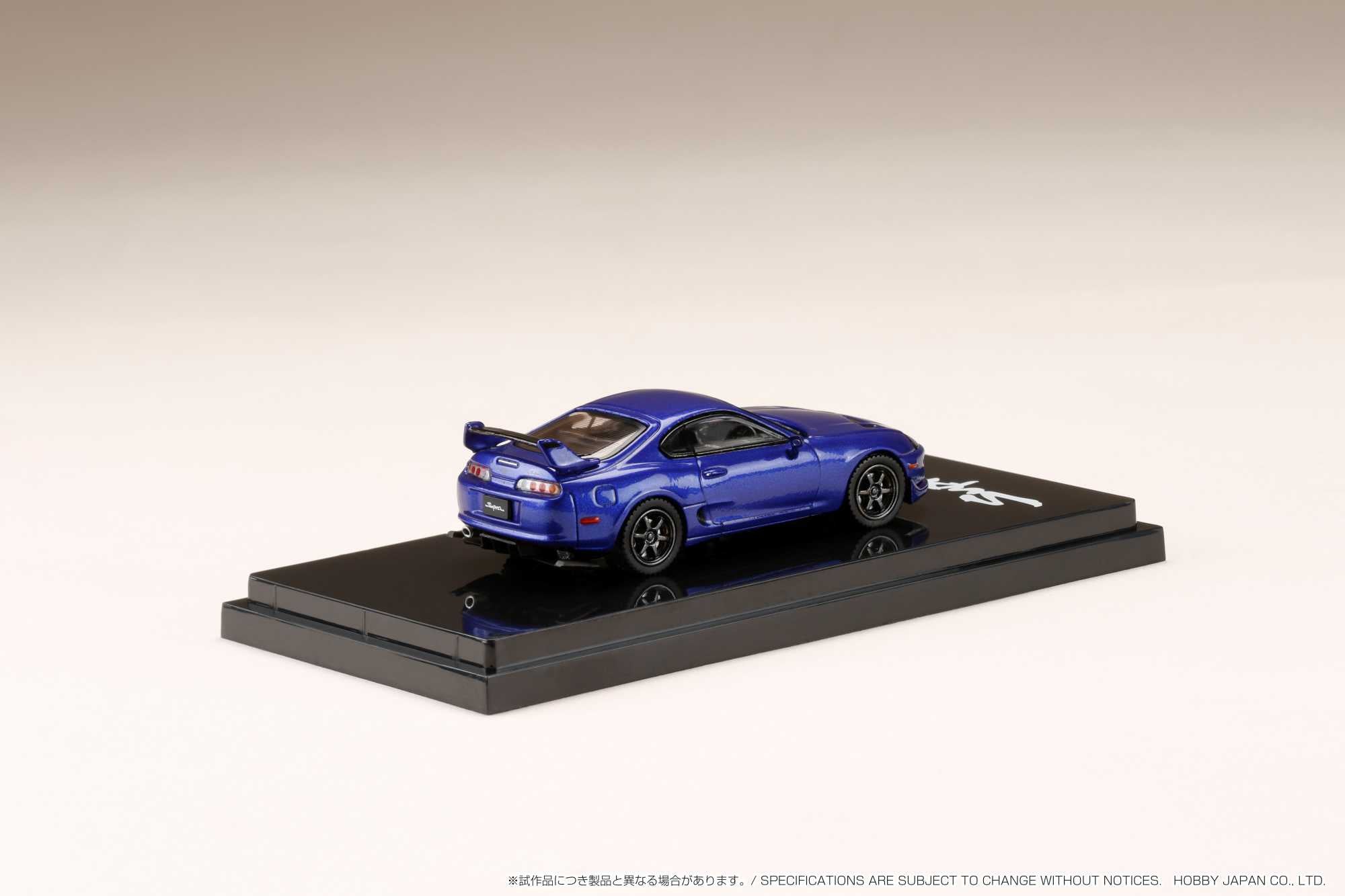 1:64 Toyota Supra (A80) JDM Performance Edition Diecast Model Car - Blue Mica Metallic - Collectible Japanese Import for Car Enthusiasts & Display Case Showpiece
