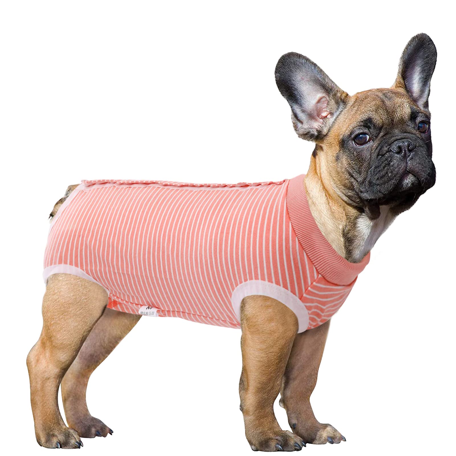 SAWMONG Dog Recovery Suit - Post-Surgery Protective Wear for Dogs | Soft Surgical Onesie for Spayed Female & Neutered Male Dogs | Alternative to E-Collar Cone | Pink Small | Perfect for Wound Protection & Comfort After Vet Procedures