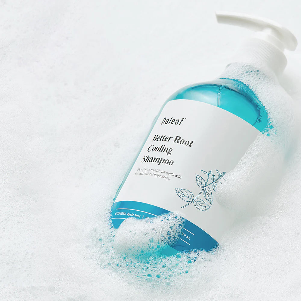 Daleaf Apple Mint Cooling Shampoo for Hair Growth & Scalp Care - 500ml Refreshing Shampoo for Men & Women - Perfect for Daily Use & Hot Summer Days