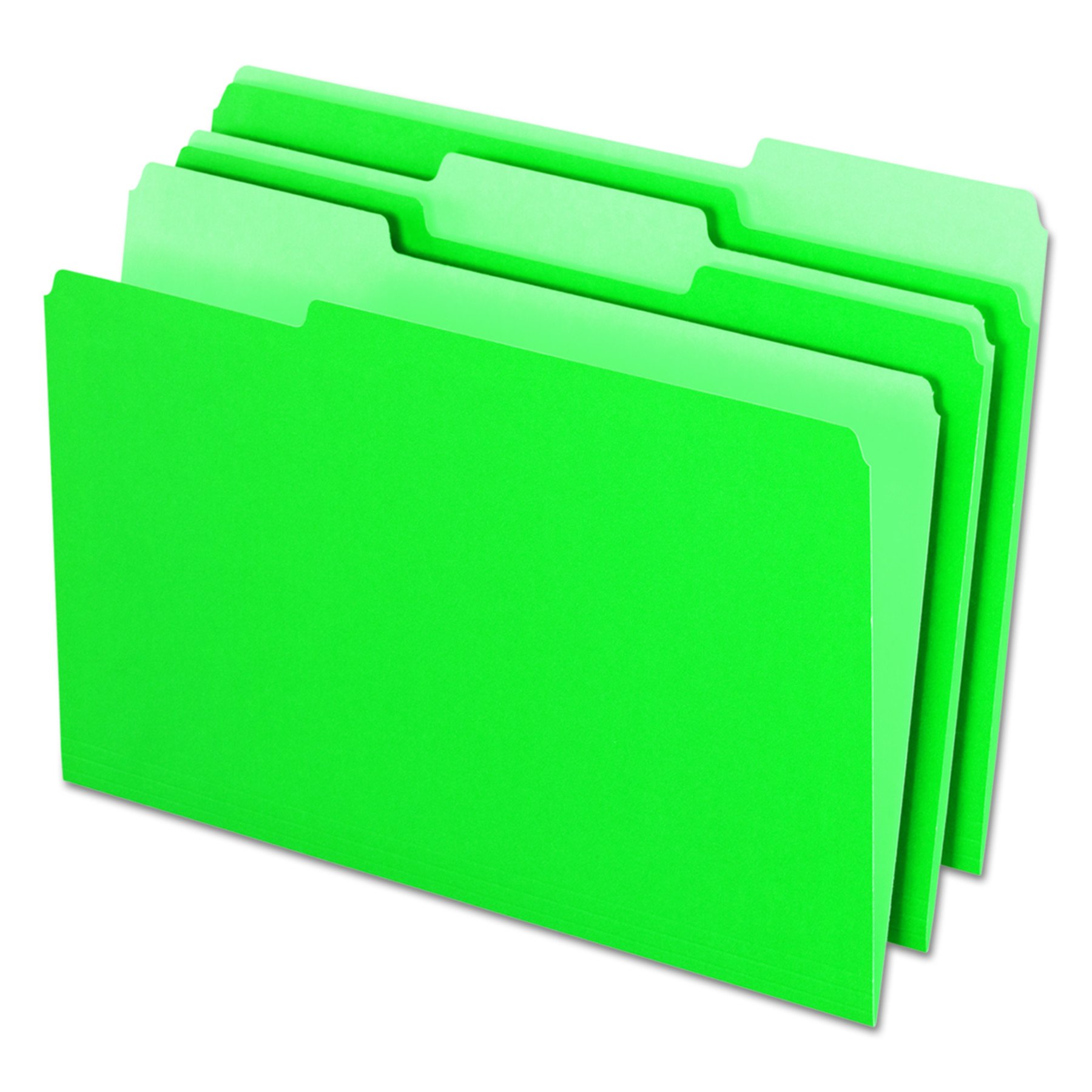 Pendaflex 435013BGR Legal Size Interior File Folders - 1/3 Cut Top Tab, Green (Box of 100) - Perfect for Office Organization, Document Filing & Business Storage