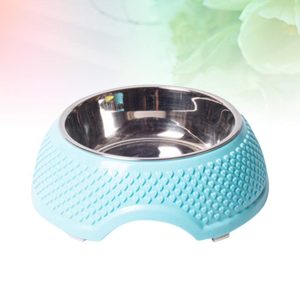 TEHAUX 1pc Large Capacity Dog Feeding Bowl - Non-Slip Pet Food and Water Dish for Dogs, Perfect for Indoor/Outdoor Use at Home or Travel
