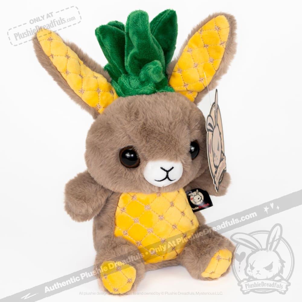 Plushie Dreadfuls Pineapple Rabbit Stuffed Animal - Soft Cute Bunny Plush Toy for Kids, Gift for Girls & Boys, Perfect for Bedroom Decor and Cuddling