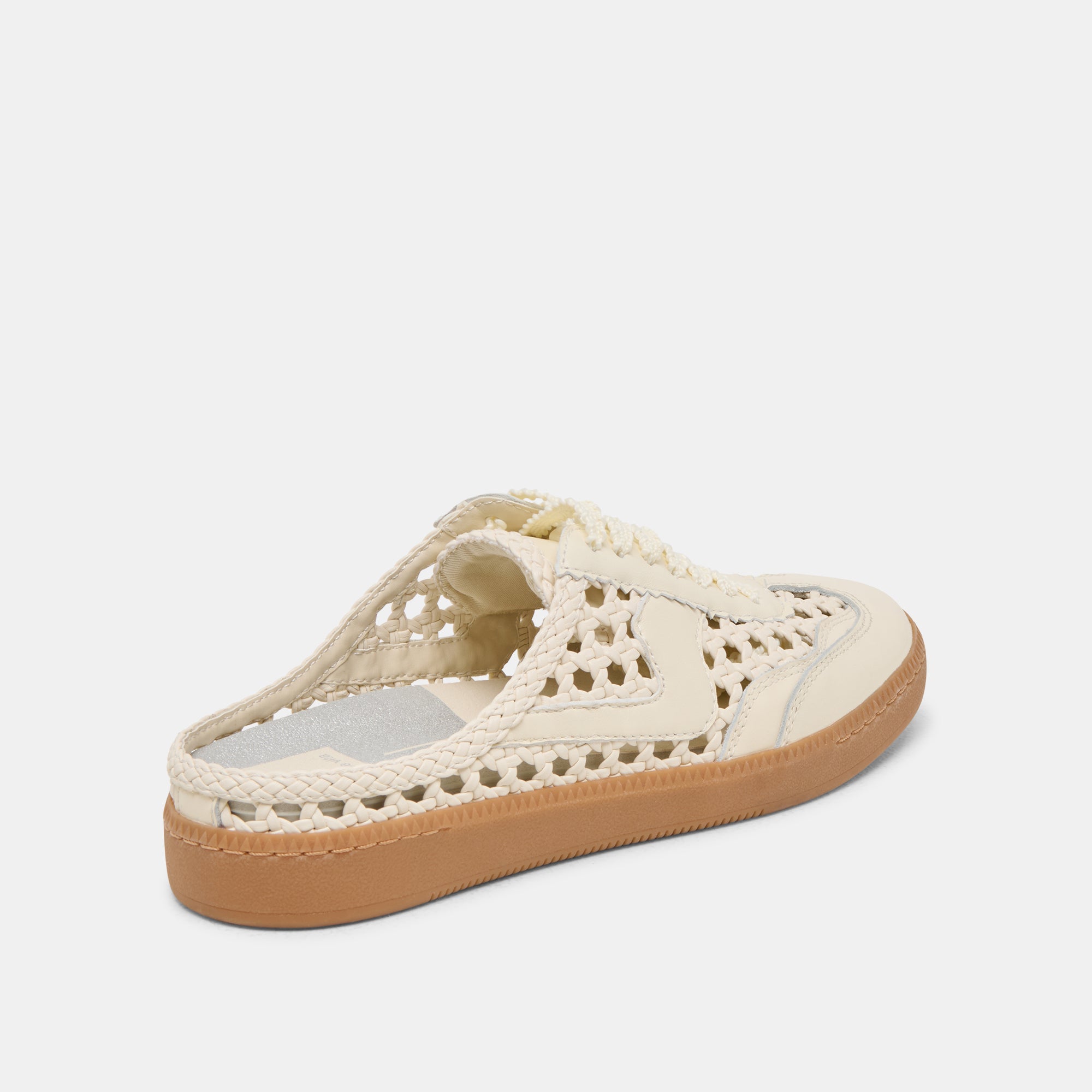 Notice Slide Woven Sneakers - Off White Woven Stella - Comfortable & Stylish Shoes for Casual Wear, Walking & Everyday Fashion