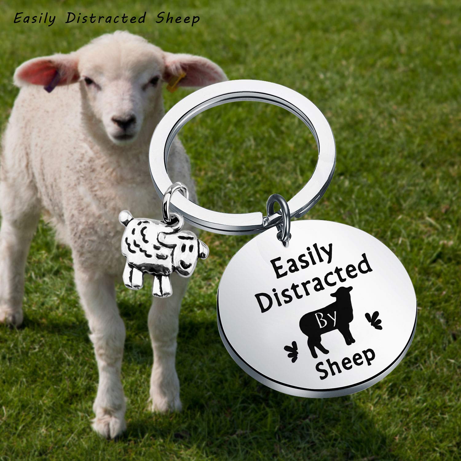 WSNANG Sheep Lover Gift - Cute Animal Keychain Jewelry for Sheep Enthusiasts, Farm Animal Lovers | Perfect for Keyrings, Backpacks, Gifts & Everyday Accessories