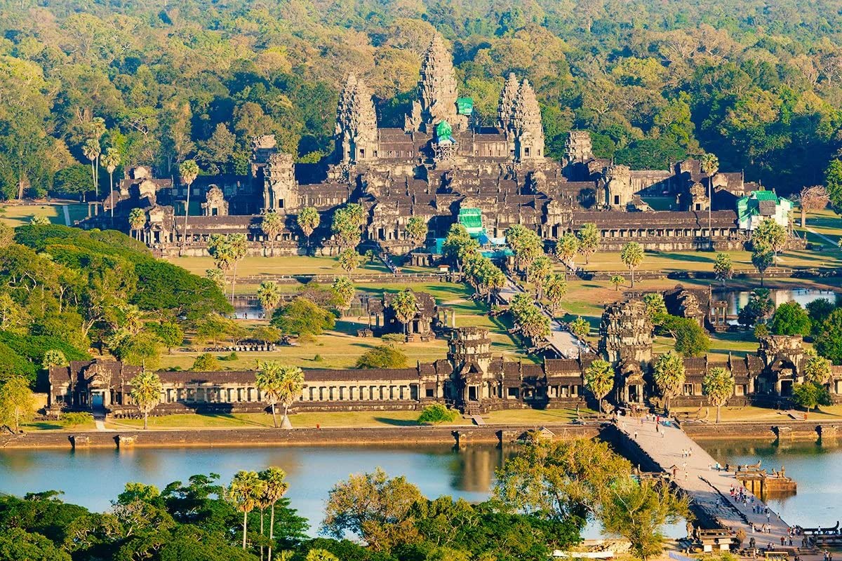 1000-Piece Angkor Wat Cambodia Wood Jigsaw Puzzle - Scenic Nature Landscape Brain Teaser for Adults & Teens | Perfect for Home Decor, Family Game Night & Stress Relief