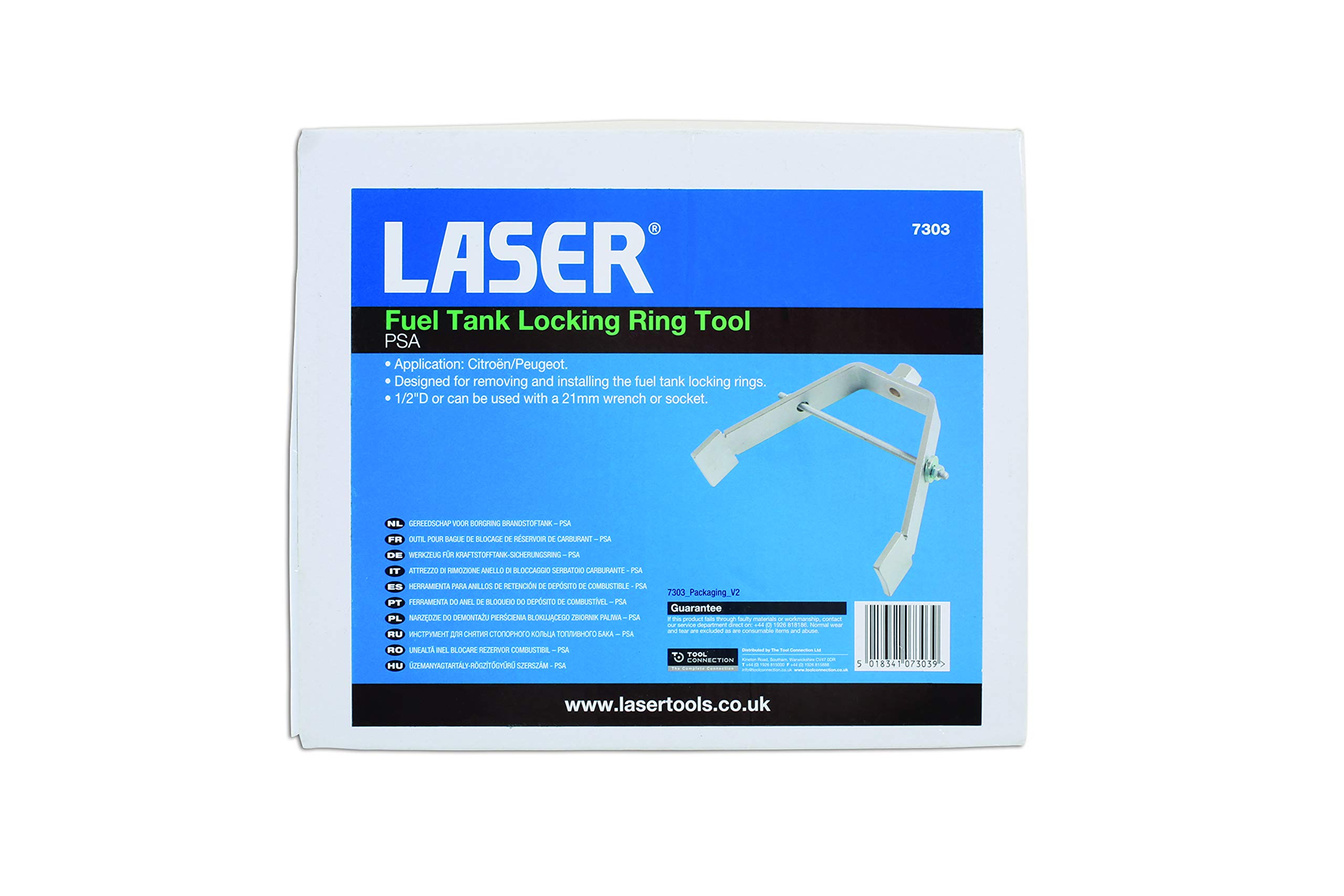 Laser 7303 Fuel Tank Locking Ring Tool - Professional Automotive Repair Kit for Secure Fuel Cap Installation | Perfect for Mechanics, DIY Car Maintenance & Truck Fuel System Repairs