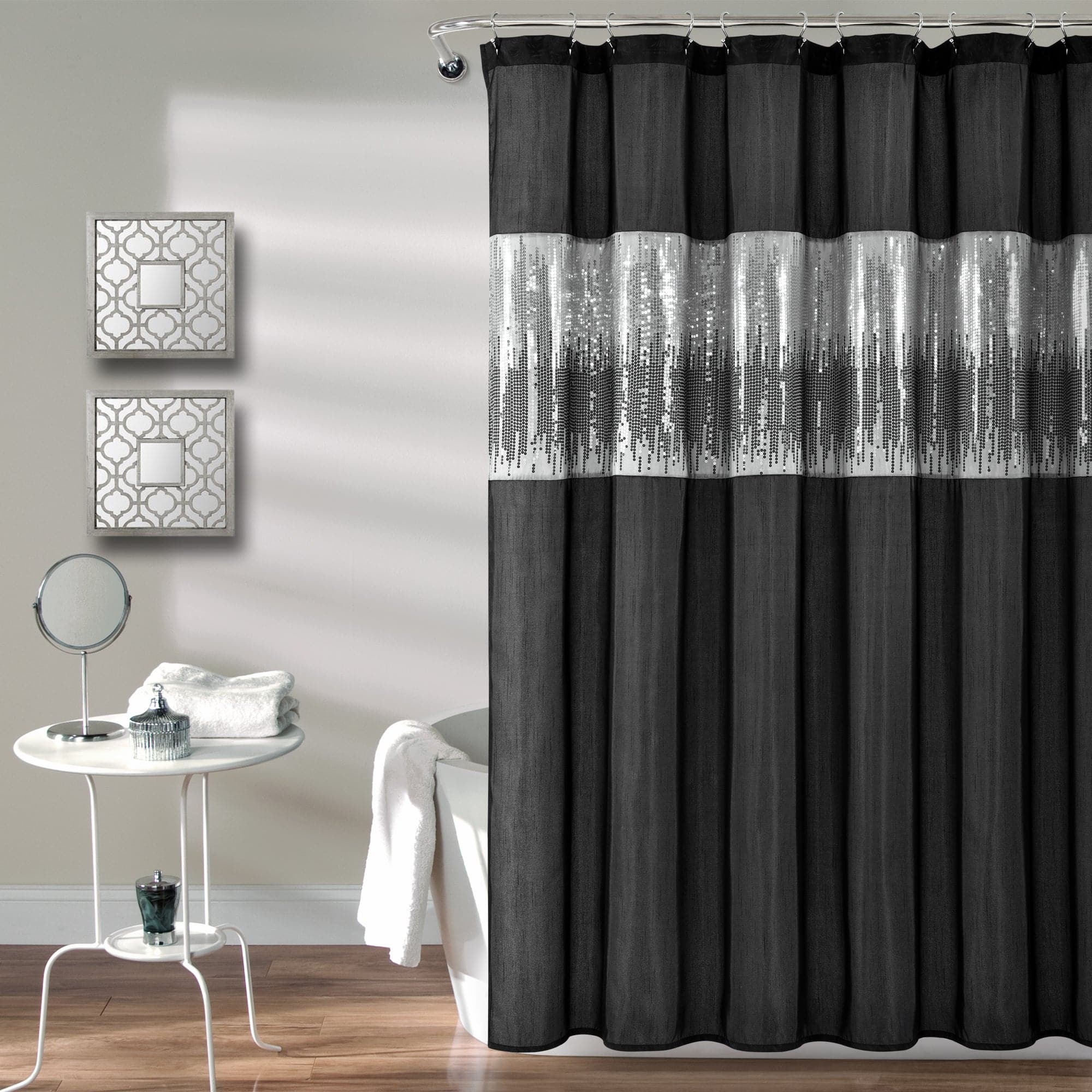 Starry Night Sky Shower Curtain - Waterproof Bathroom Decor with Galaxy Design - Perfect for Space Themed Bathrooms & Kids' Rooms