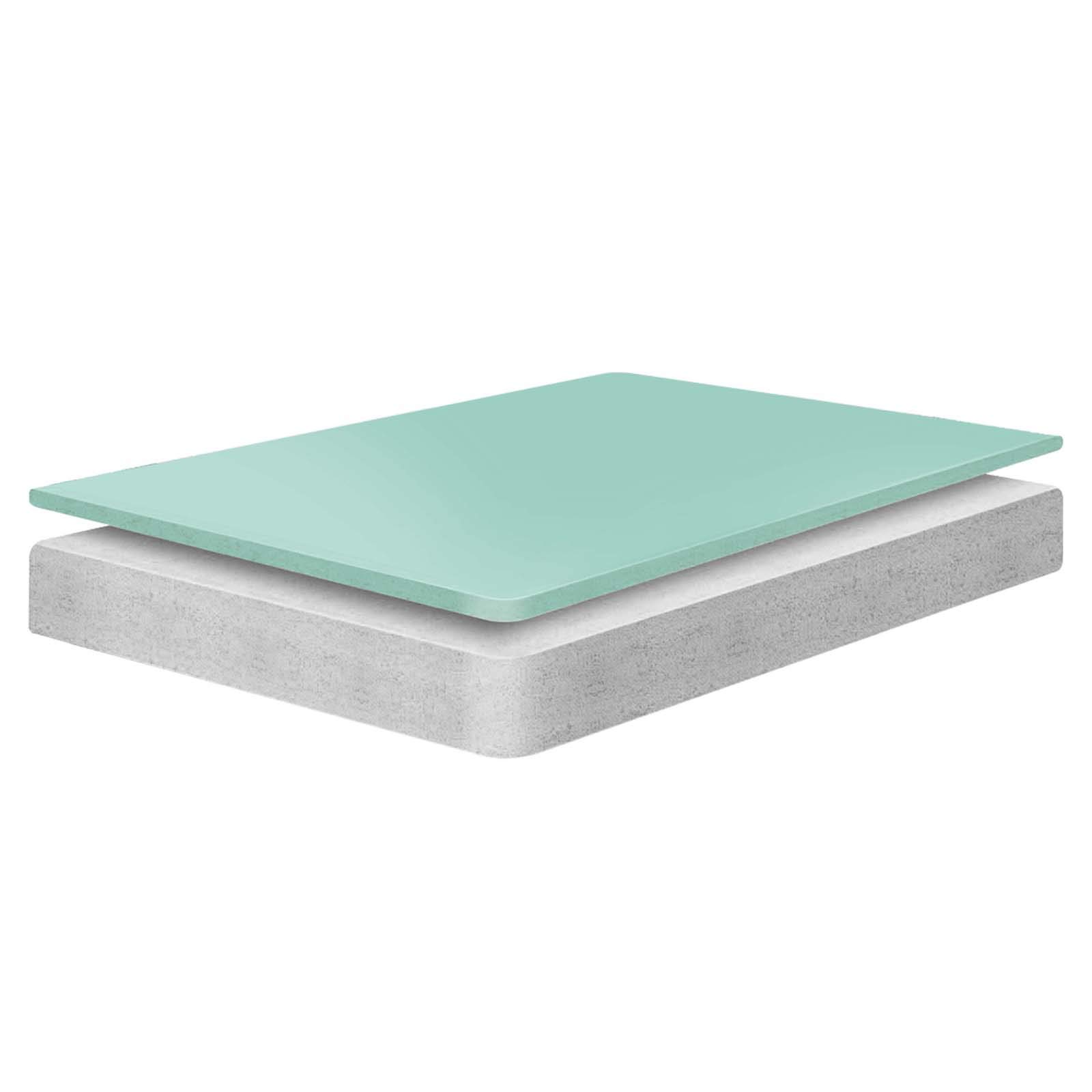 Modern Contemporary Urban Design Twin Size 6-inch Mattress - Breathable Fabric, White - Perfect for Small Bedrooms, Guest Rooms & Dorm Rooms