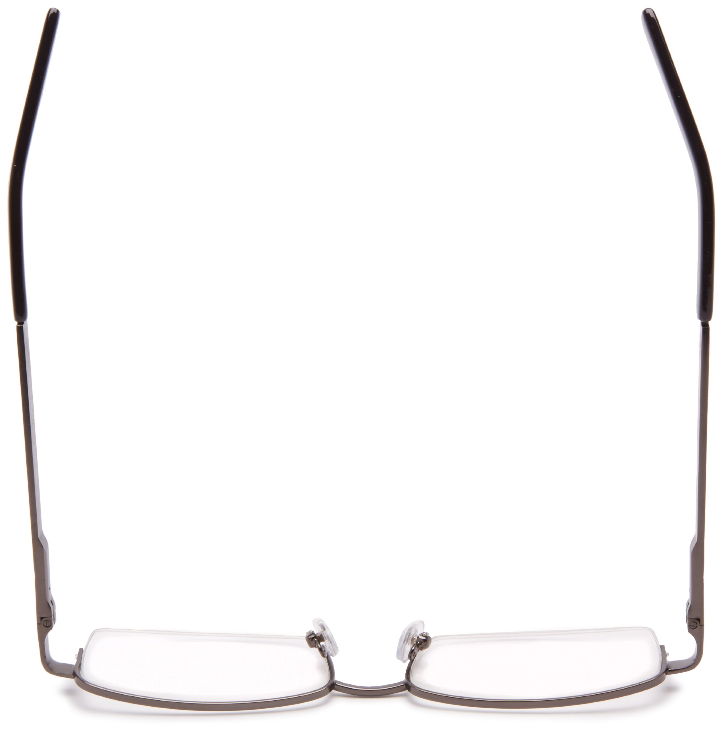 Foster Grant Men's Ashton Square Reading Glasses +1.50 to +3.50 Strength – Lightweight Metal Frame for Reading, Computer Work & Office Use