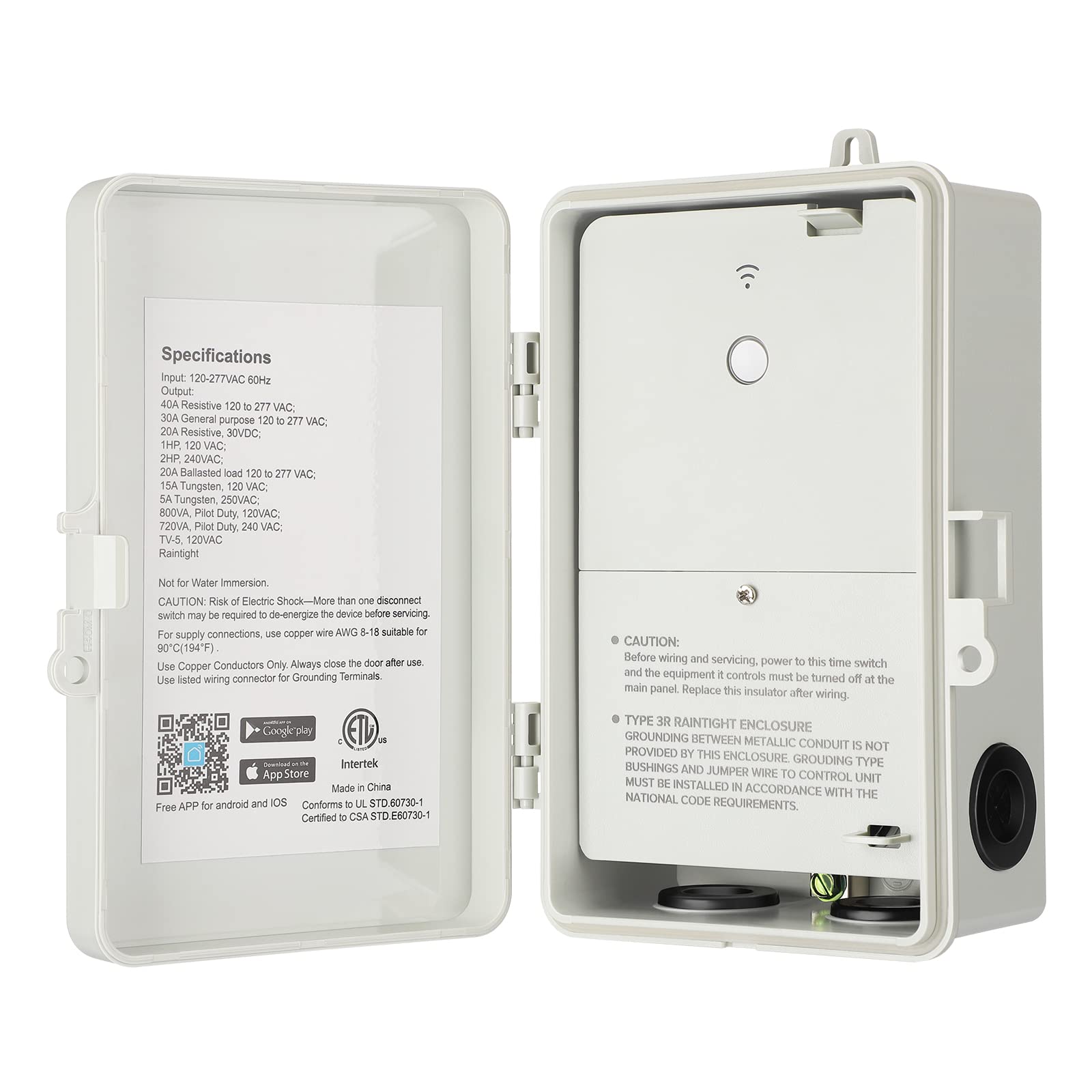DEWENWILS WiFi Pool Timer Switch - 40A Heavy Duty 120-277VAC 2HP, Smart Home Compatible with Alexa & Google Assistant, ETL Certified - Perfect for Swimming Pool Pumps, Hot Tubs & Outdoor Lighting Control