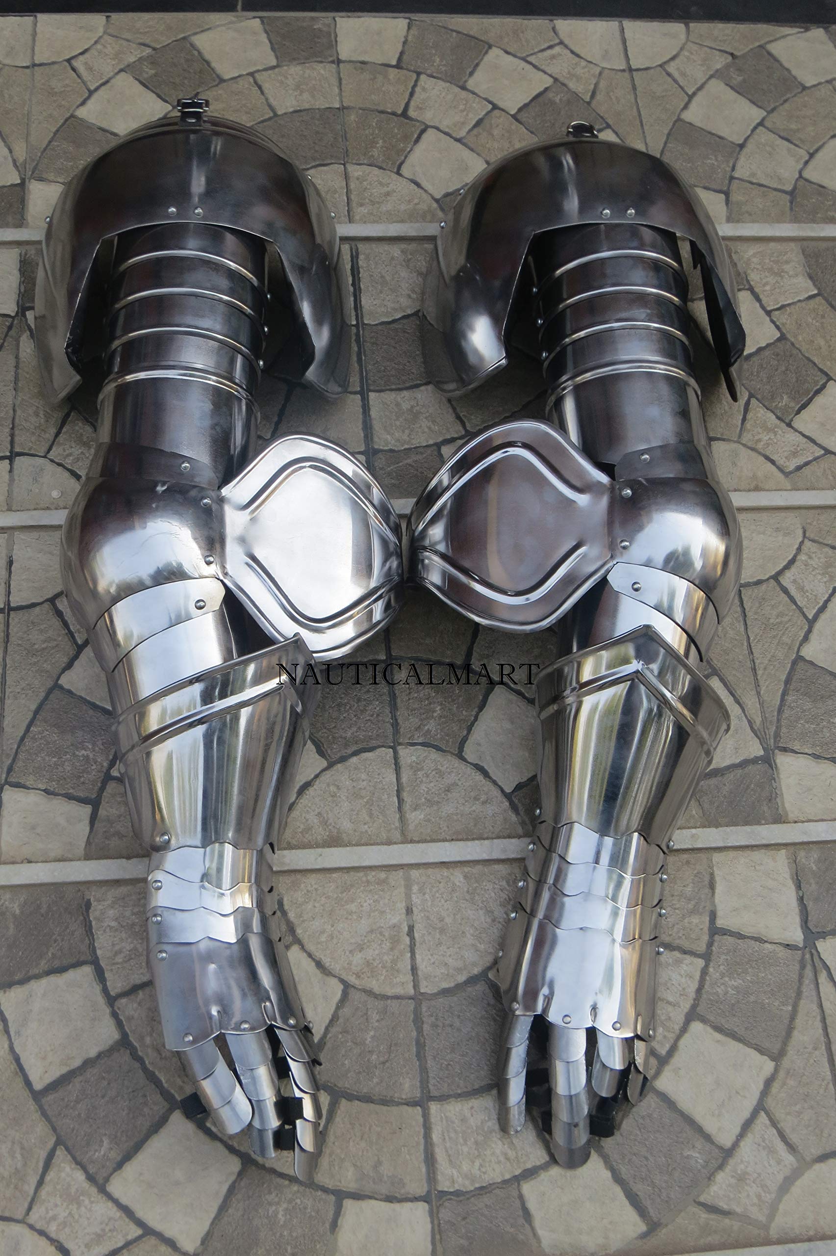 Authentic Medieval Steel Armor Full Set - Knight Costume for Halloween, Cosplay, LARP & Renaissance Fairs | High-Quality Historical Reenactment Gear