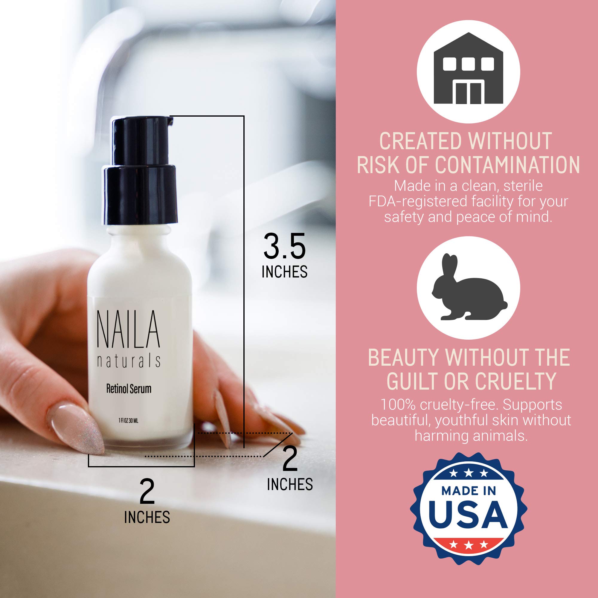 Organic Retinol Serum for Face - Hydrating Anti-Aging & Firming Facial Treatment with Collagen | Gentle Retinol Skincare for Wrinkles & Fine Lines | Made in USA | Perfect for Night Routine & Mature Skin Care