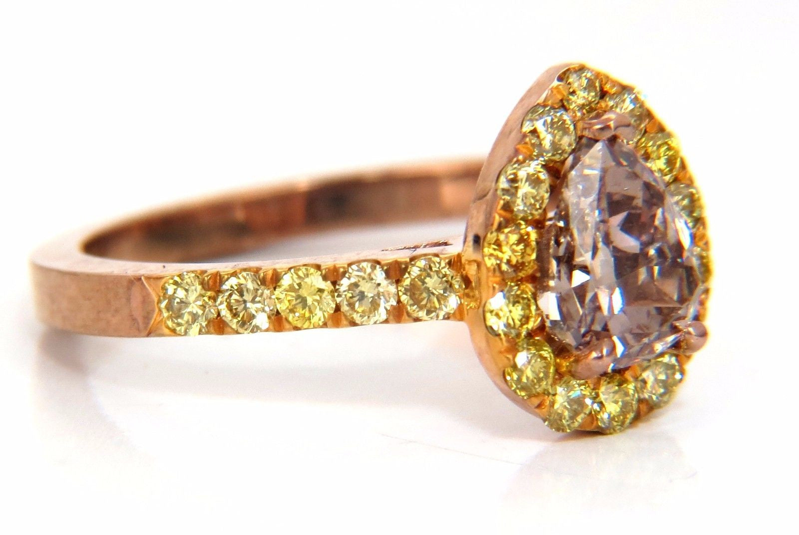 GIA Certified 2.04 Carat Fancy Pink Diamond Ring in 18K Gold - Elegant Engagement & Wedding Jewelry for Special Occasions