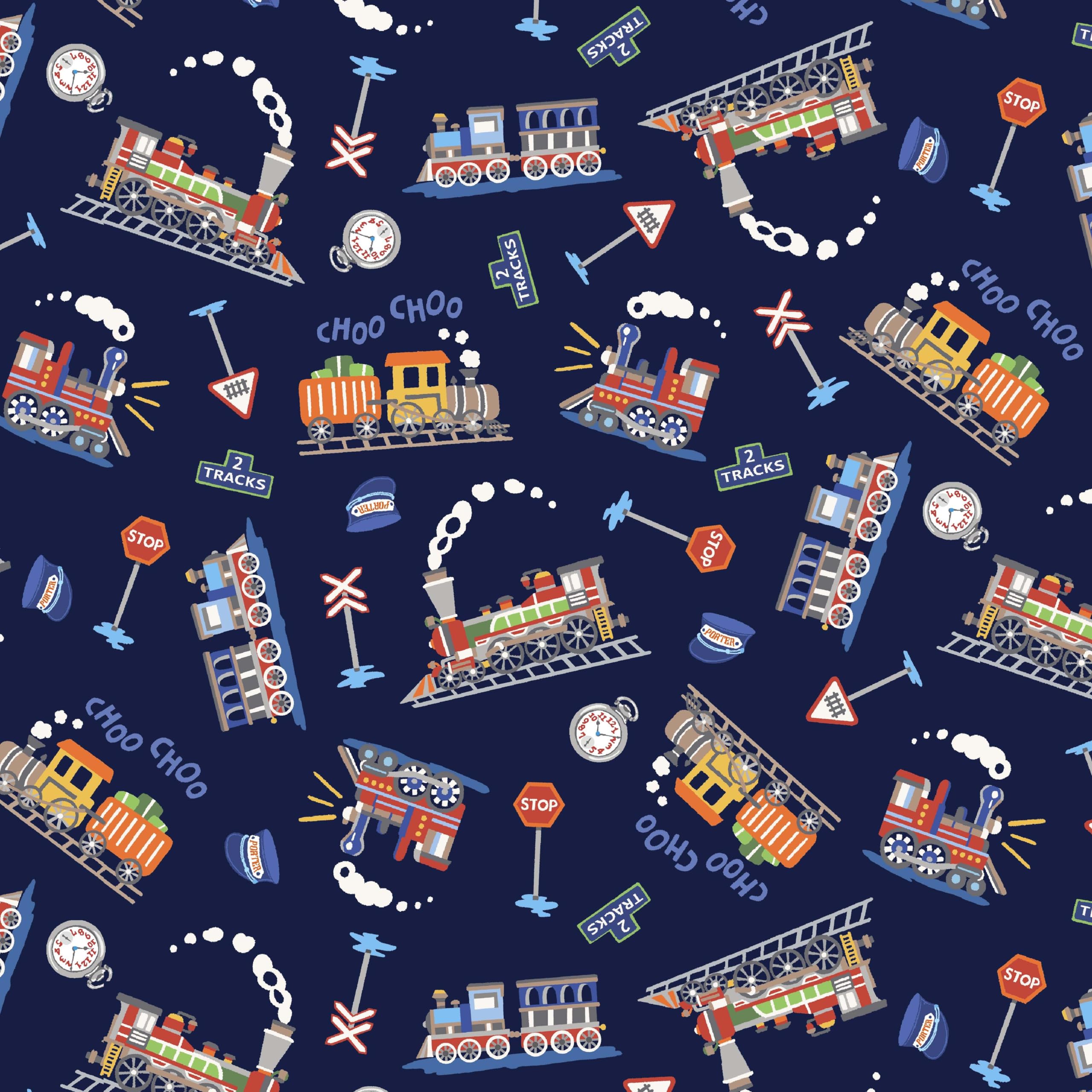 Michael Miller Stop, Look, Listen Navy Cotton Fabric - Premium Quilting Material for DIY Crafts, Home Decor & Sewing Projects