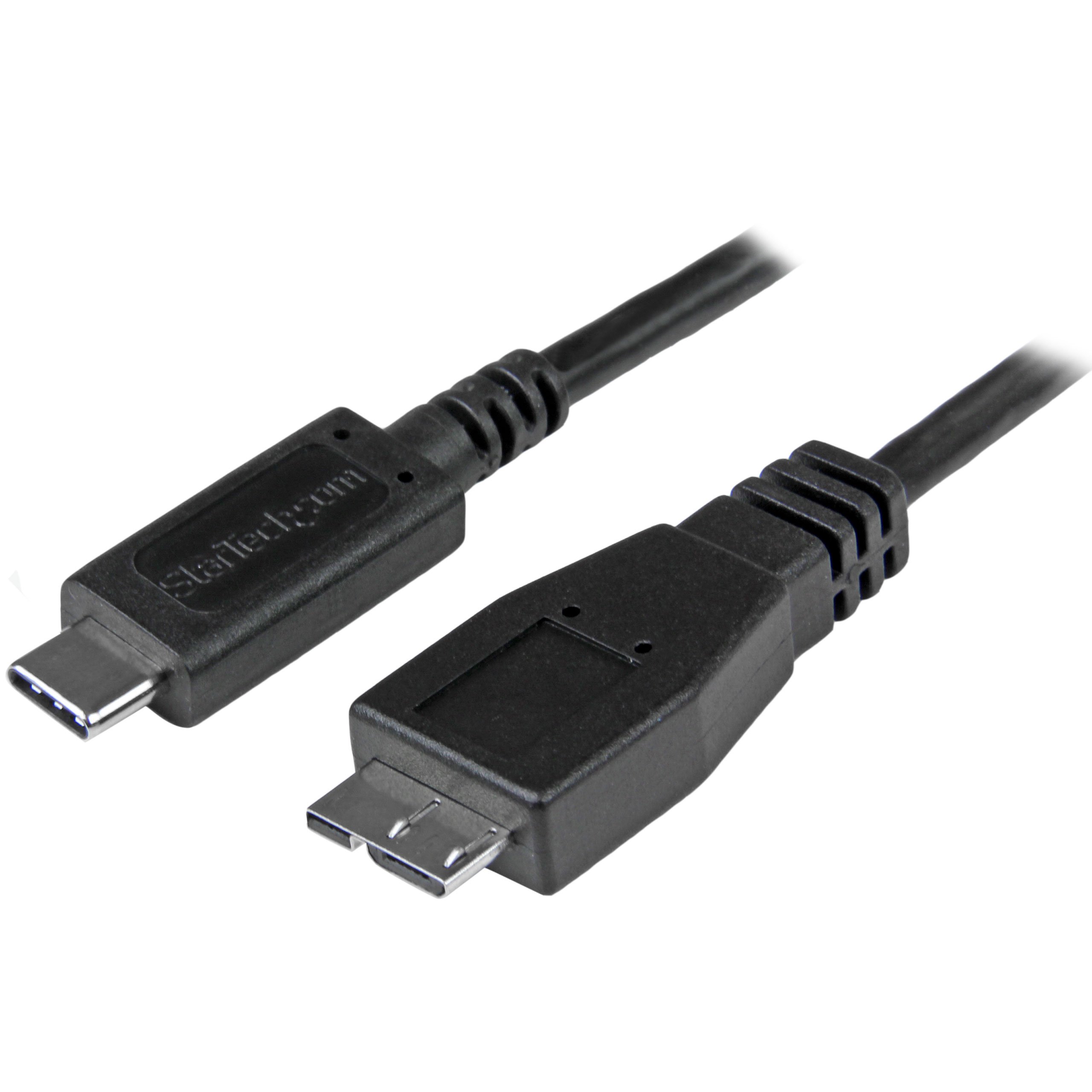 StarTech.com USB C to Micro USB Cable 3ft/1m - USB 3.1 Gen 2 10Gbps Fast Charging & Data Sync - Durable Type C to Micro B Cord for Smartphones, Tablets & Accessories - Perfect for Travel, Office & Home Use