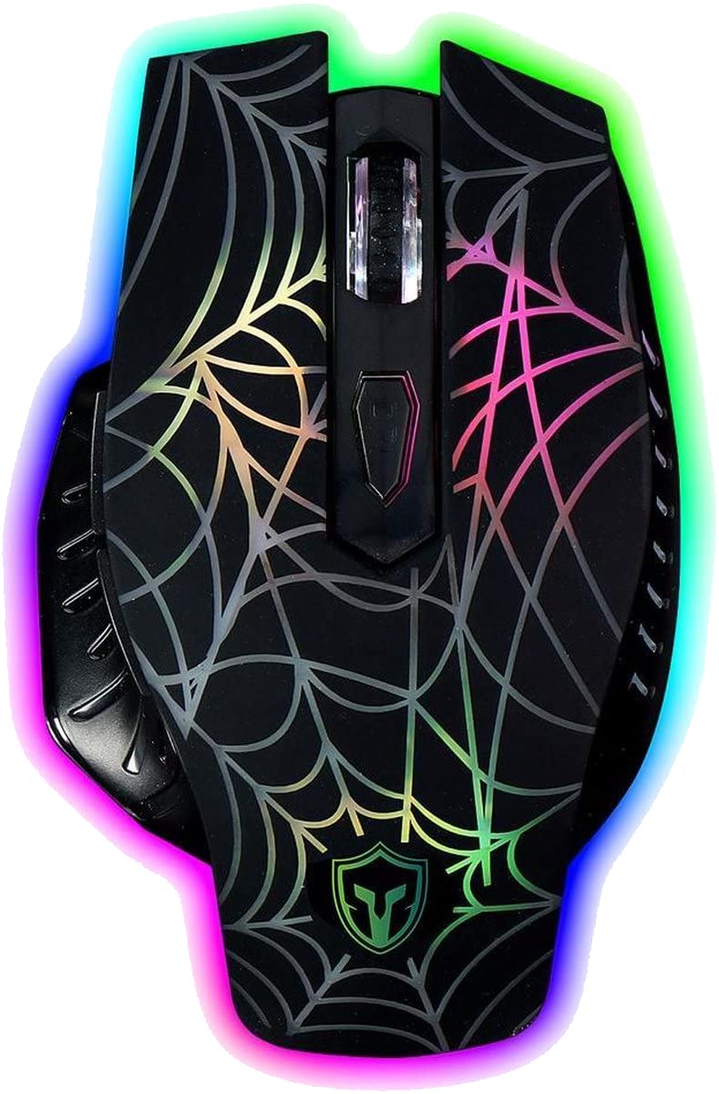 Battletron Gaming Mouse - 6 Button Optical USB Wired Mouse with Ergonomic Design & RGB Lighting for PC, Laptop - Perfect for FPS, MOBA & Esports Gaming