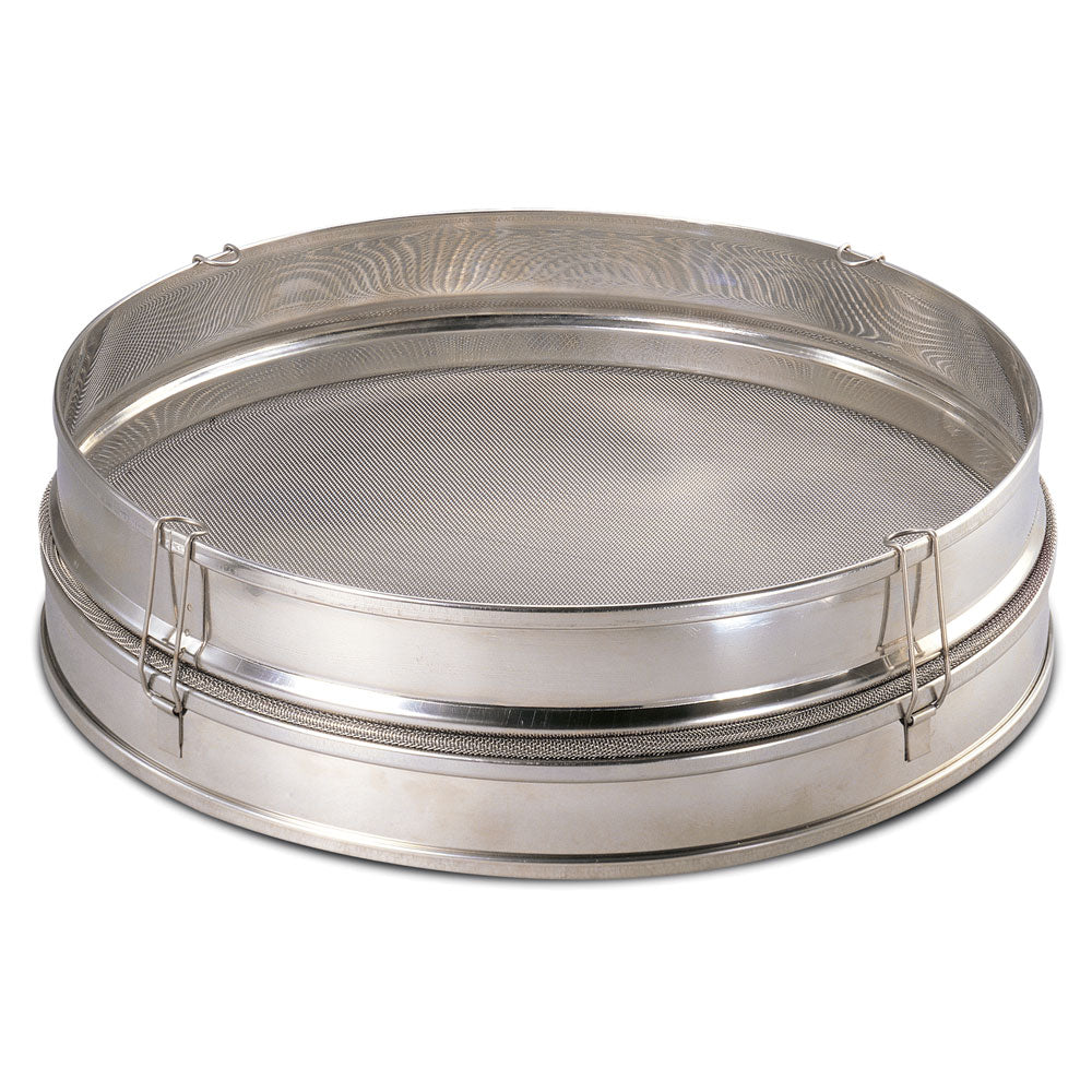 Premium French Stainless Steel Kitchen Sieve - Fine Mesh Strainer for Baking, Cooking & Tea Filtering - Durable & Rust-Proof Sifter for Flour, Powder & Liquids