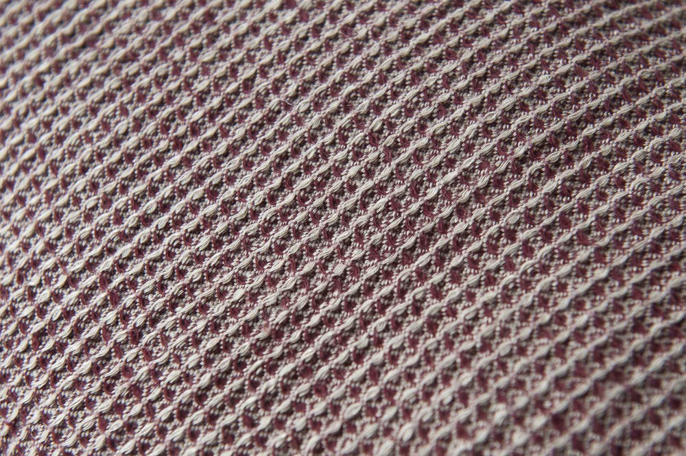 Soft Waffle Linen Throw Pillow 24x16 Inch - Burgundy Textured Decorative Cushion | Certified Natural & Sustainable European Linen | Perfect for Sofa, Bedroom & Living Room Decor
