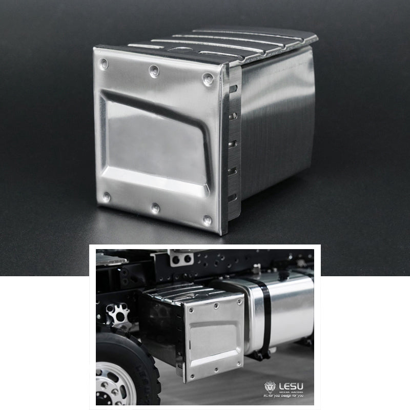 LESU 1/14 Scale RC Model Tractor Truck Exhaust Pipe & Chimney Air Discharge System - Compatible with Tamiiya Radio Control Cars - Perfect for RC Vehicle Upgrades & Off-Road Simulation