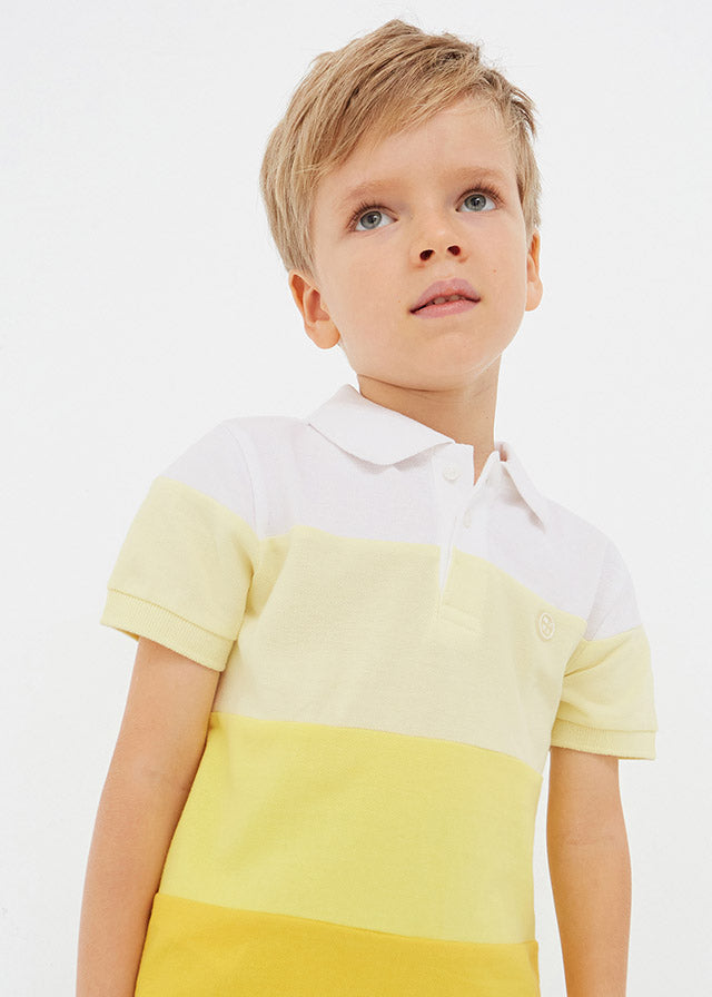Mayoral Short Sleeve Polo Shirt for Boys - Pineapple Print | Casual Summer Outfit for Playdates & Outdoor Activities