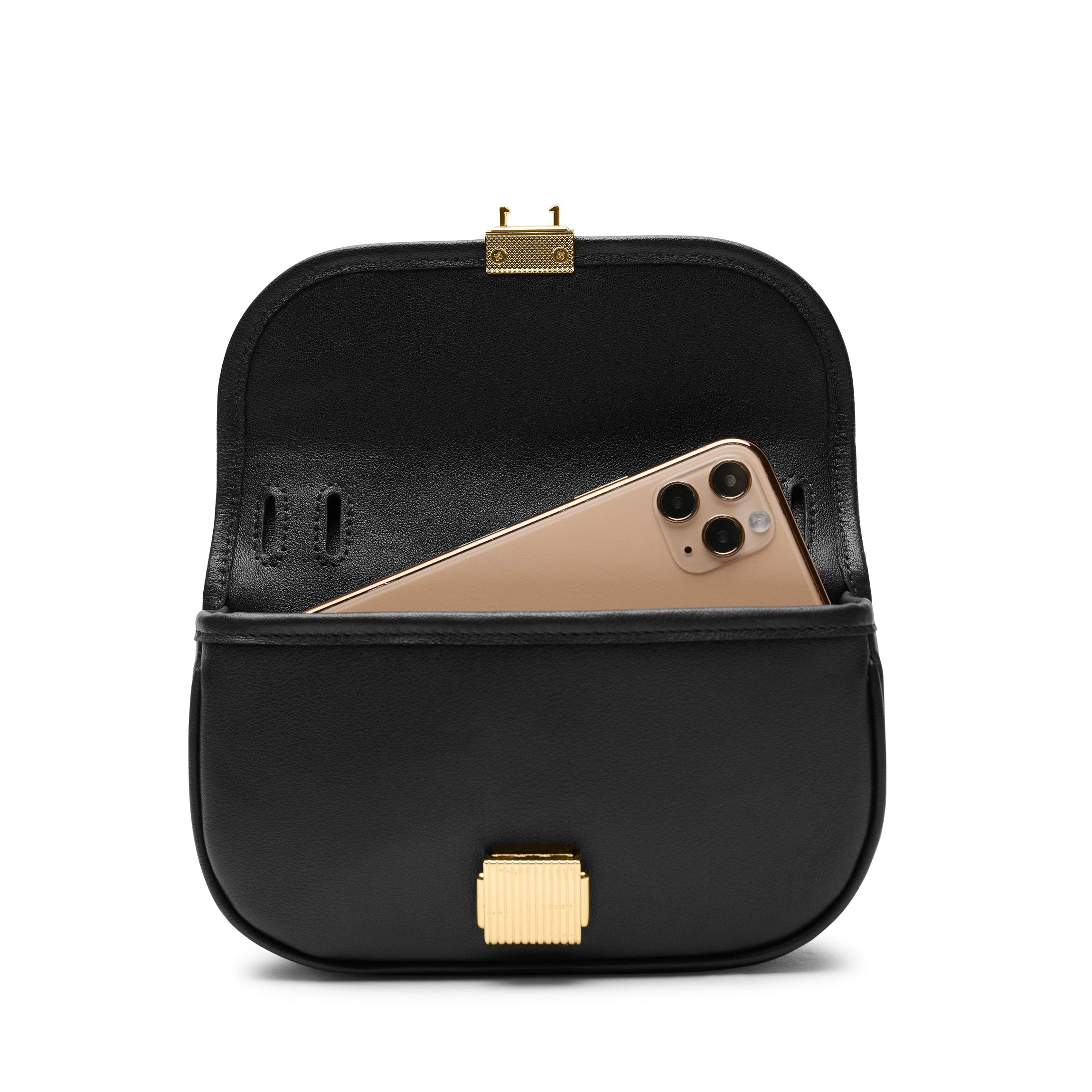 Katy Mini Belt Bag Black Onyx - Stylish Waist Pack for Travel, Running & Everyday Use