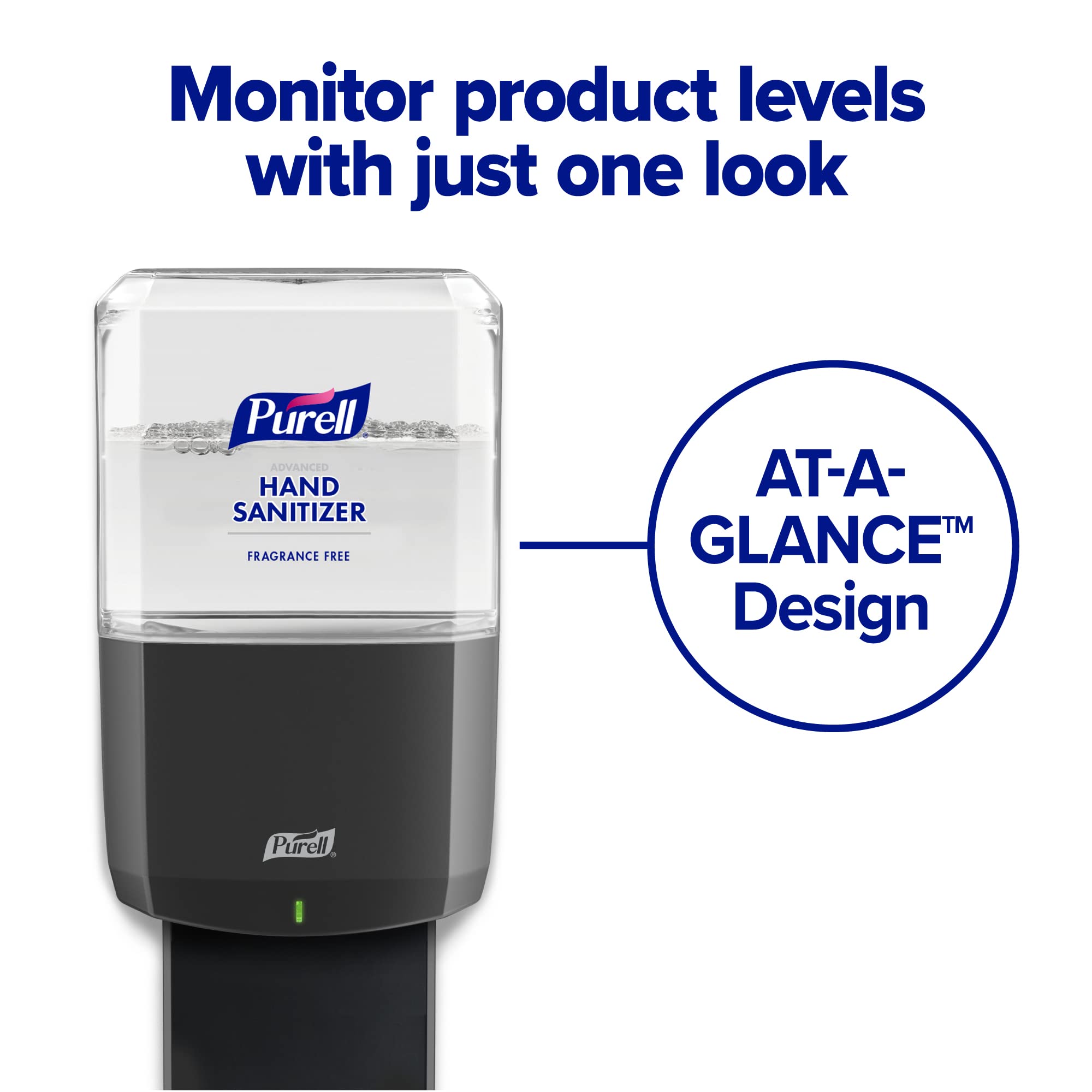 PURELL ES8 Automatic Hand Sanitizer Dispenser with Floor Stand - Graphite (Pack of 1) | Touch-Free Sanitizing for Hospitals, Offices & Public Spaces