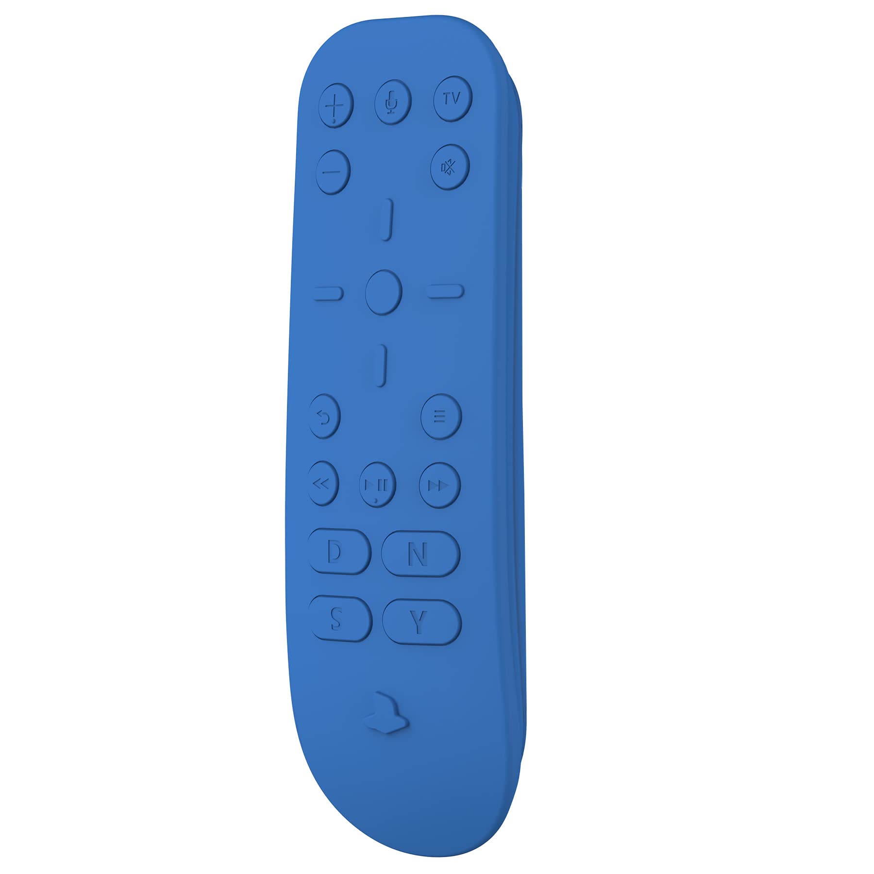 PlayVital Silicone Protective Case for PS5 Media Remote Cover - Blue | Ergonomic Full Body Protector Skin for Sony PlayStation 5 Remote Control | Perfect for Gaming, Home Entertainment & Dust Protection