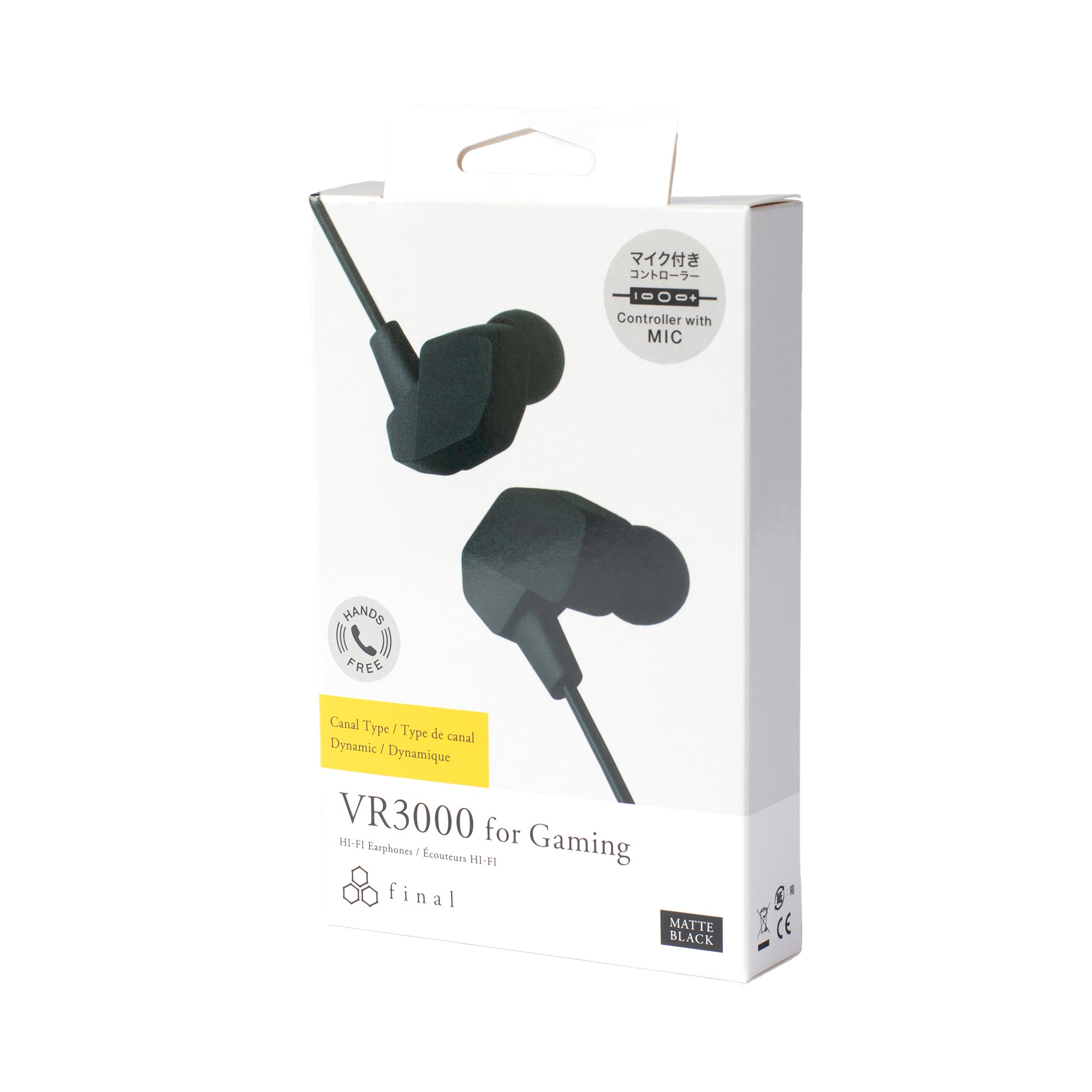 Final Audio VR3000 High-Fidelity In-Ear Earphones - Premium Sound for Gaming, Music & Travel - Perfect for Gamers, Audiophiles & Commuters