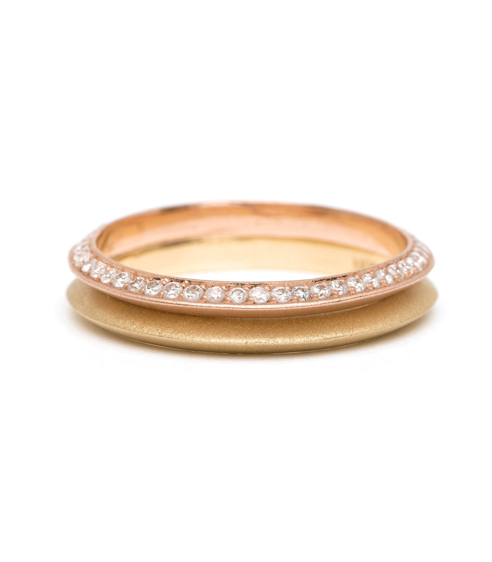 Diamond Knife Edge Band - Elegant & Durable Wedding Ring for Women | Perfect for Engagement, Anniversary & Special Occasions