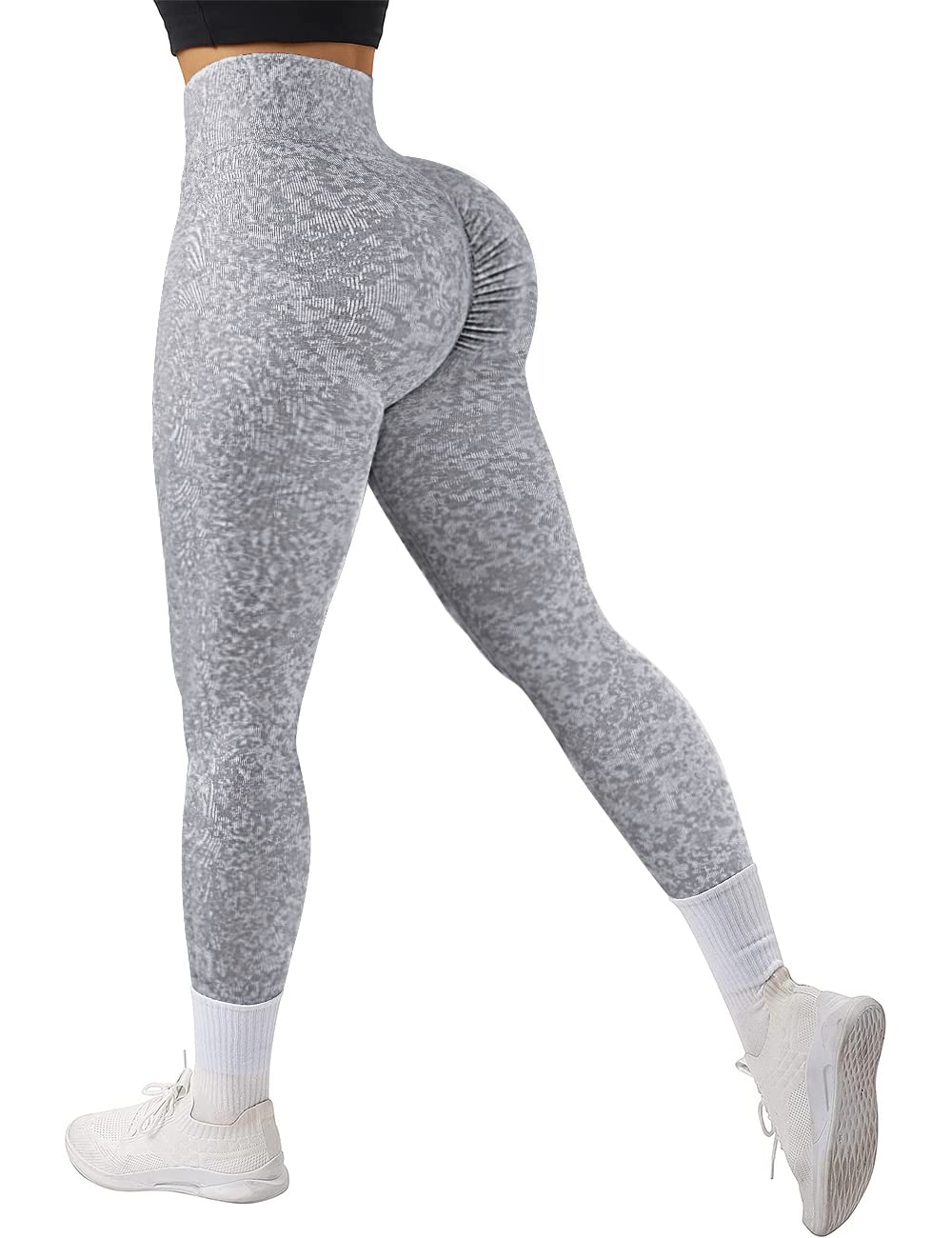 **AGROSTE Women's Butt Lifting High Waisted Yoga Pants - Seamless Workout Leggings for Gym, Running & Booty Scrunch Tights - Perfect for Yoga, Fitness & Everyday Wear**