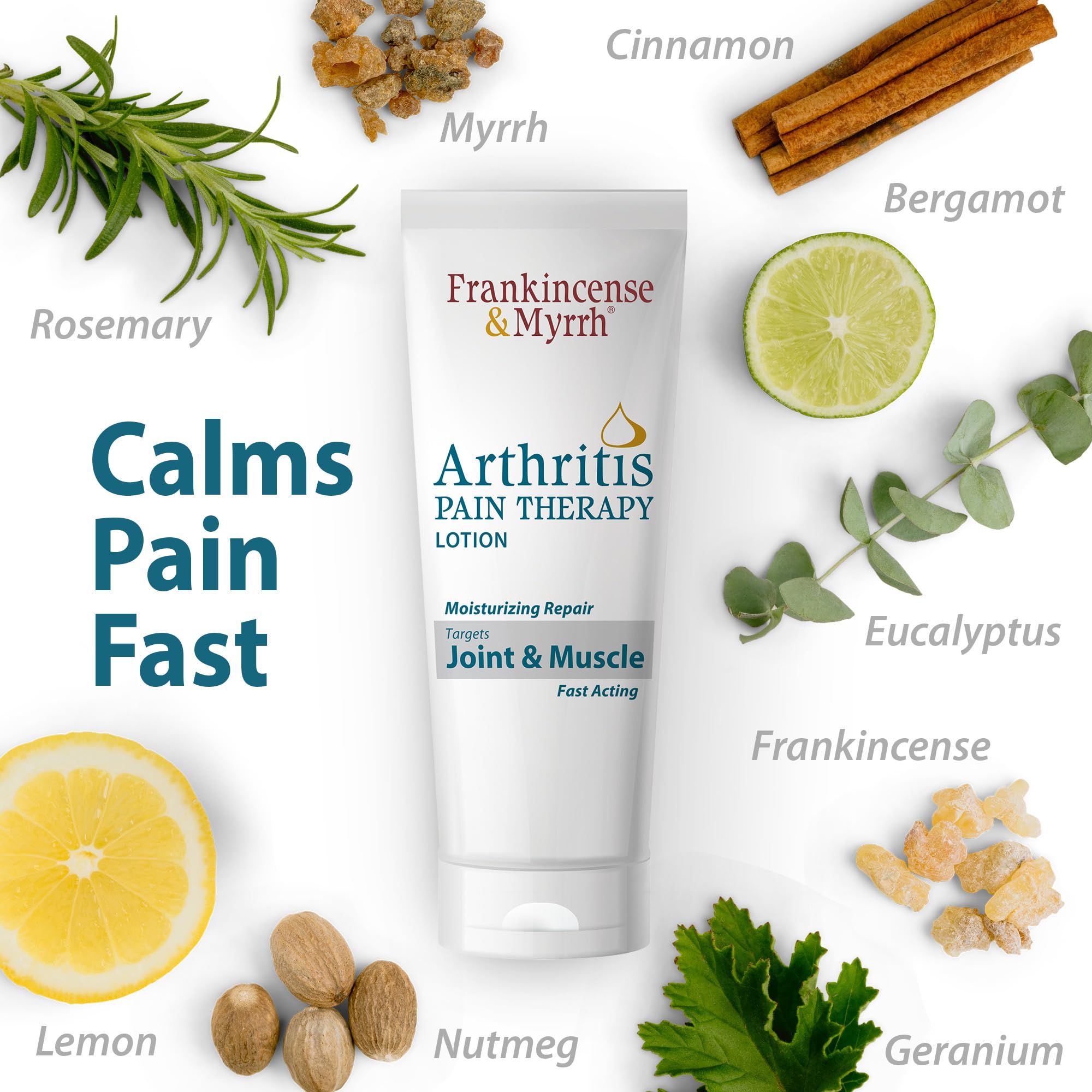 Frankincense and Myrrh Arthritis Pain Relief Cream - 3 Oz (2 Pack) | Natural Topical Pain Relief for Joints, Knees, Back, Neck & Hands | Hydrating Skin Repair Lotion for Sciatica & Muscle Discomfort | Perfect for Daily Use, Post-Workout Recovery & Chronic Pain Management