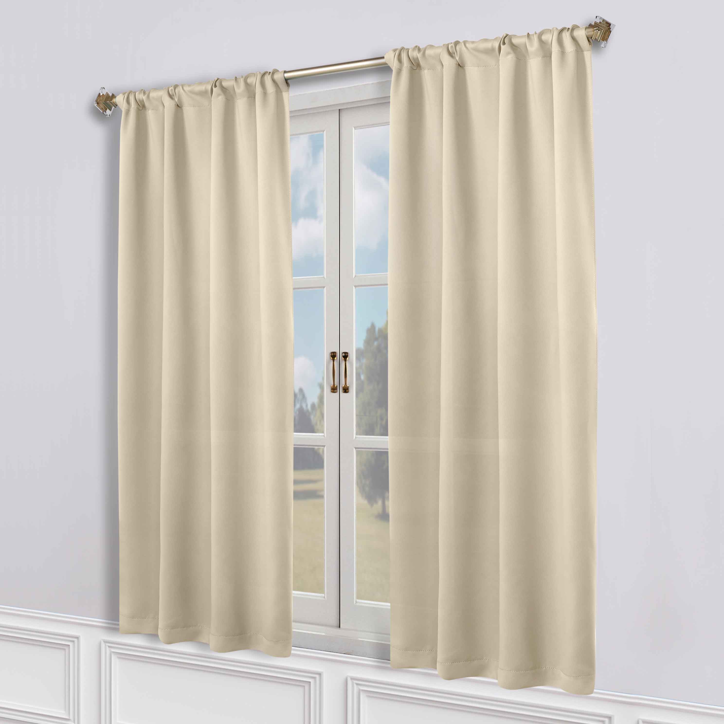Machine Washable Blackout Curtains Set of 2 - Solid Color Room Darkening Window Drapes for Bedroom, Nursery & Home Theater - Noise Reducing & Energy Efficient