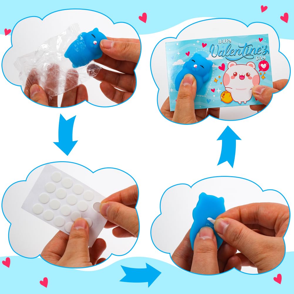 30 Pack Kawaii Mochi Squishy Toys for Kids - Soft Stress Relief Sensory Fidget Toys for Anxiety, Party Favors, Classroom Prizes & Gift Exchange (Perfect for Birthday Parties, School Rewards & Relaxation)