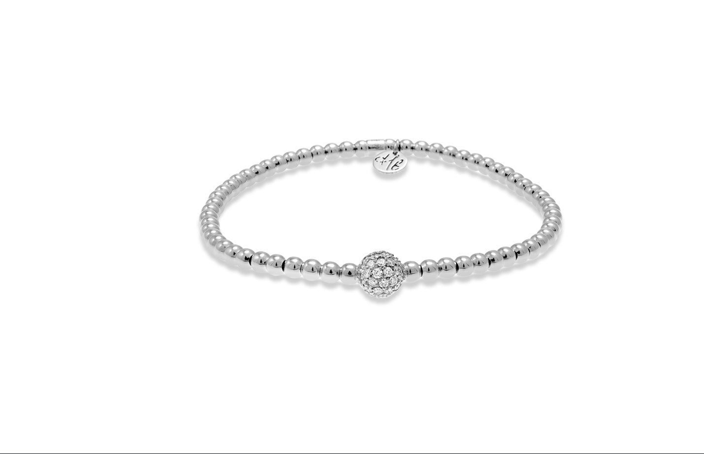 Tresor Diamond Bead Stretch Bracelet for Women - Elegant Adjustable Crystal Beaded Jewelry - Perfect for Parties, Weddings & Everyday Wear