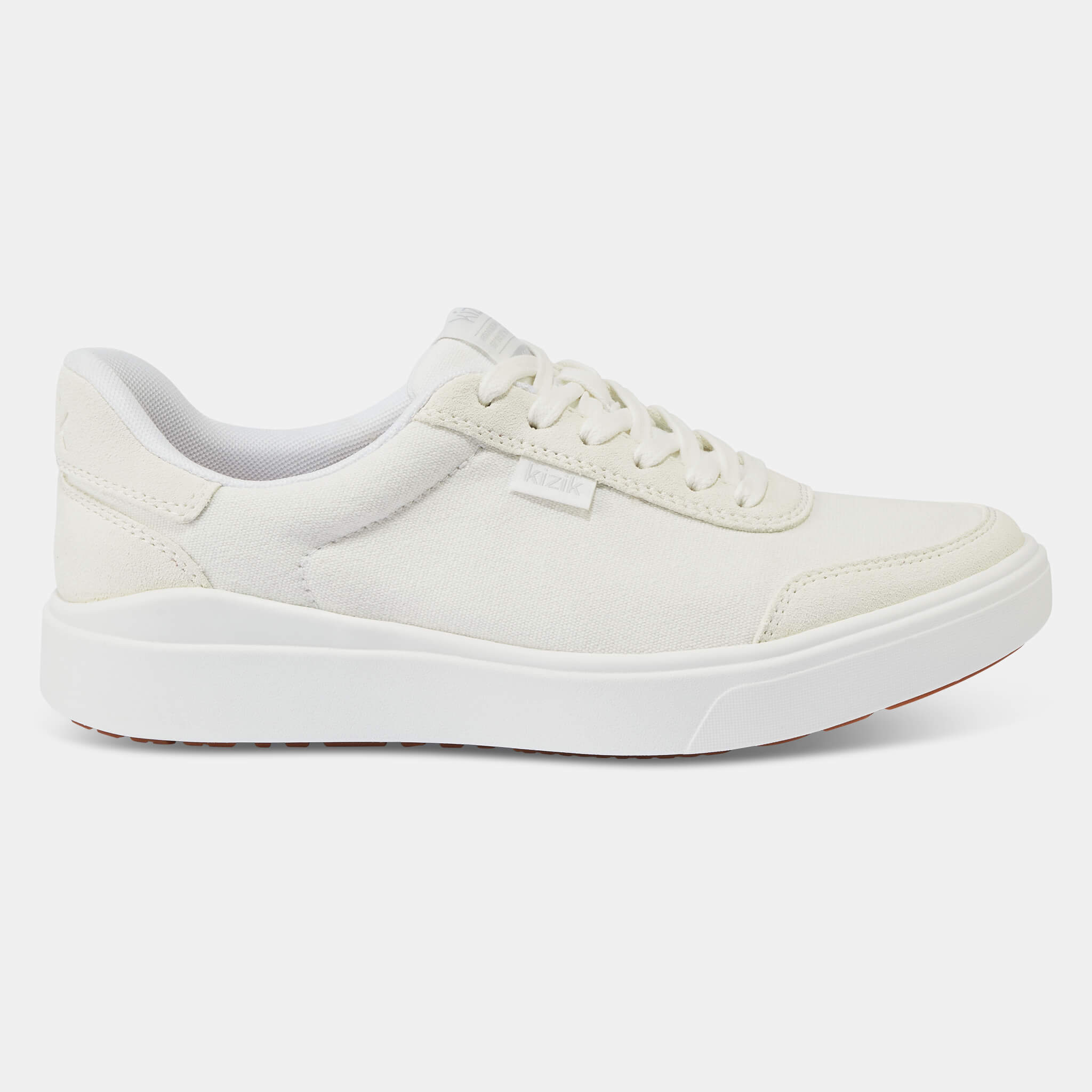 Women's Prague 2 Sneakers - Bright White Comfortable Casual Shoes for Walking, Running & Everyday Wear | Perfect for Work, Gym & Outdoor Activities