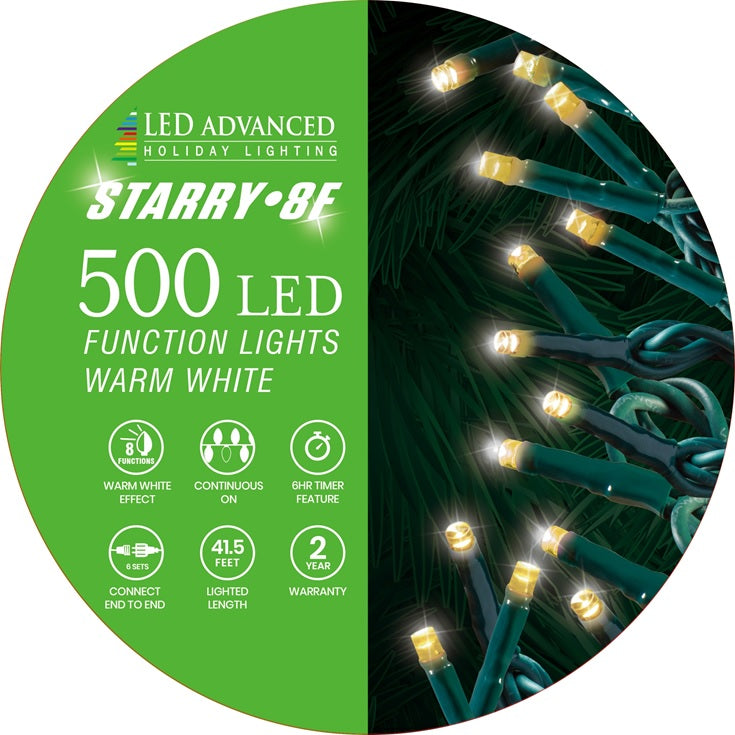 500 LED Starry Fairy Lights - 8 Lighting Modes, Waterproof Outdoor String Lights for Garden, Patio, Wedding & Party Decorations