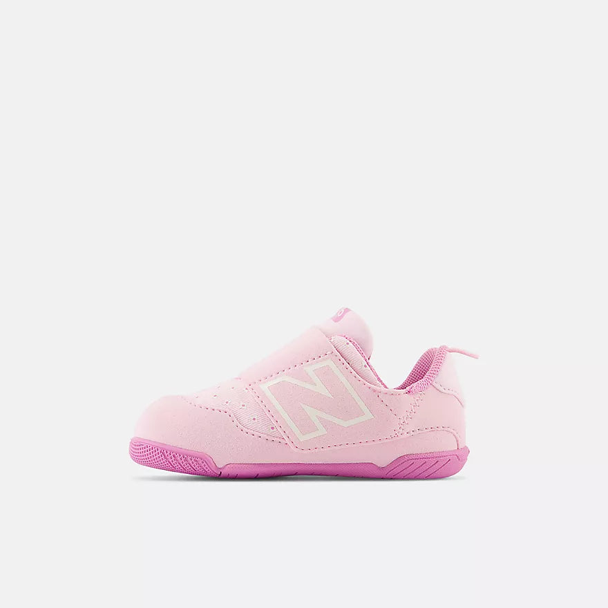 New Balance Pink Hook & Loop Baby Sneakers for Toddlers - Lightweight & Comfortable First Walking Shoes for Boys & Girls - Perfect for Indoor Play, Daycare & Early Steps