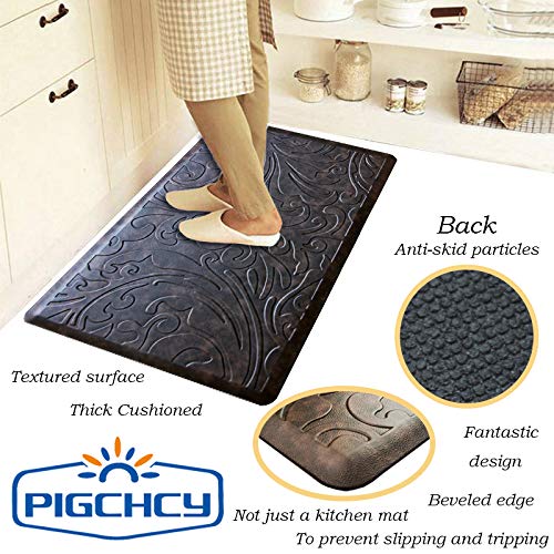 Premium Anti-Fatigue Kitchen Rug - Non-Slip Washable Foam Floor Mat for Standing Comfort (20