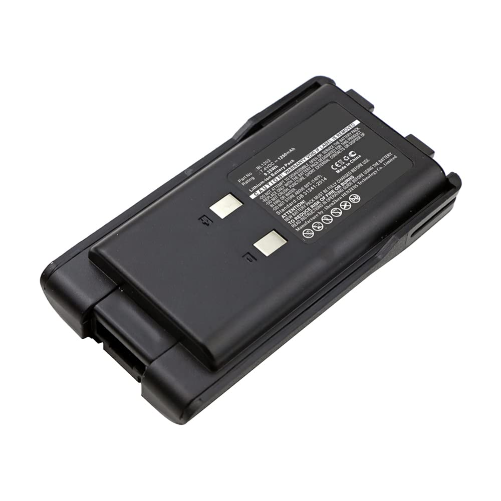 Synergy Digital 2-Way Radio Battery - 1250mAh Li-ion 7.4V Replacement for HYT TC-600 & BL1203 - Long Lasting Power for Walkie Talkies - Perfect for Security, Construction & Outdoor Adventures