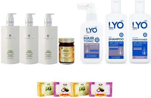 BATH & BLOOM Thai Jasmine Body Set - Shampoo & Conditioner with DHL Express Shipping | Free Tomato Facial Mask Included | Perfect for Spa Day & Relaxation at Home