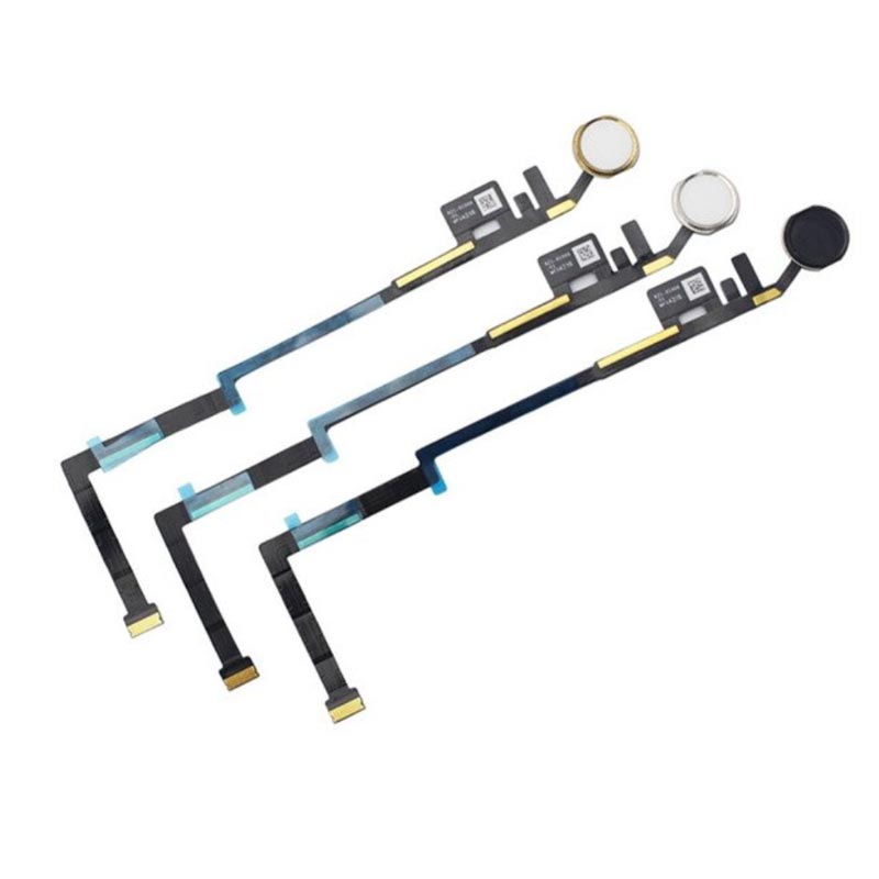 Original iPad Air 5 Home Button with Flex Cable Replacement Part - Compatible with 2017 Models (Black/White/Silver/Gold) - Fix Broken Buttons for Smoother iPad Use at Home, Office or School