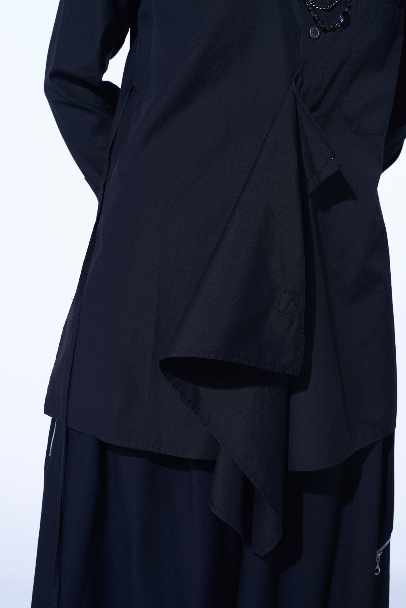 Soft Cotton Broad Cloth Draped Shirt for Women - Comfortable Loose Fit Blouse for Casual Wear & Office Outfits