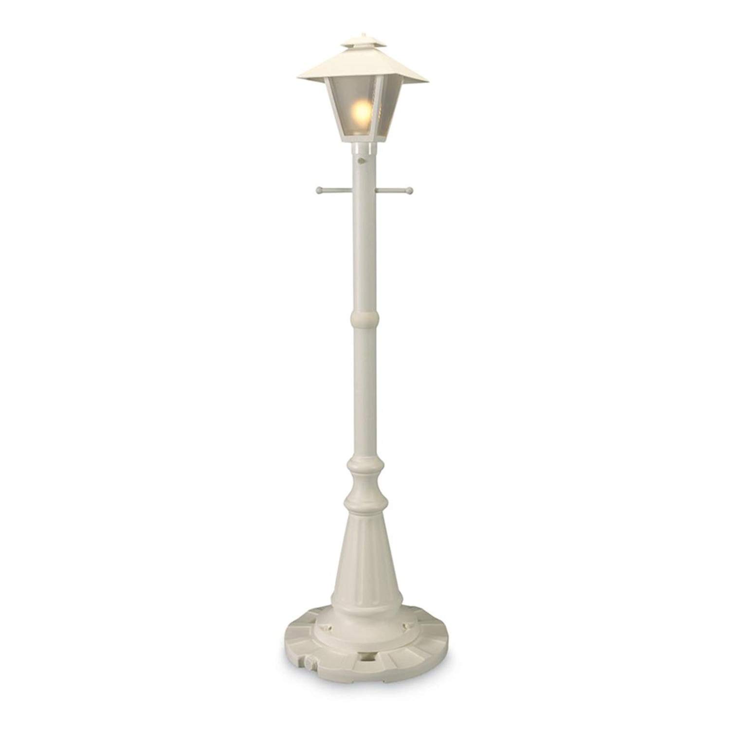 Cape Cod White Outdoor Plug-in Post Lantern - Weatherproof Patio Lighting for Porch, Garden & Walkway - Elegant Exterior Light Fixture with Dusk to Dawn Sensor