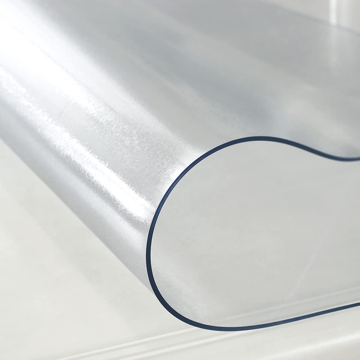 Royhom 2mm Thick Frosted Plastic Table Cover Protector - 60 x 36 Inch Waterproof & Oil-Proof Dining Table Protector for Kitchen, Restaurant, and Home Use