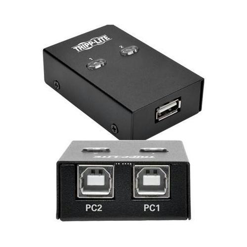 2-Port USB 2.0 Sharing Switch - High Speed Data Transfer for Keyboard, Mouse & Peripherals - Perfect for Home Office & Multi-Device Setup